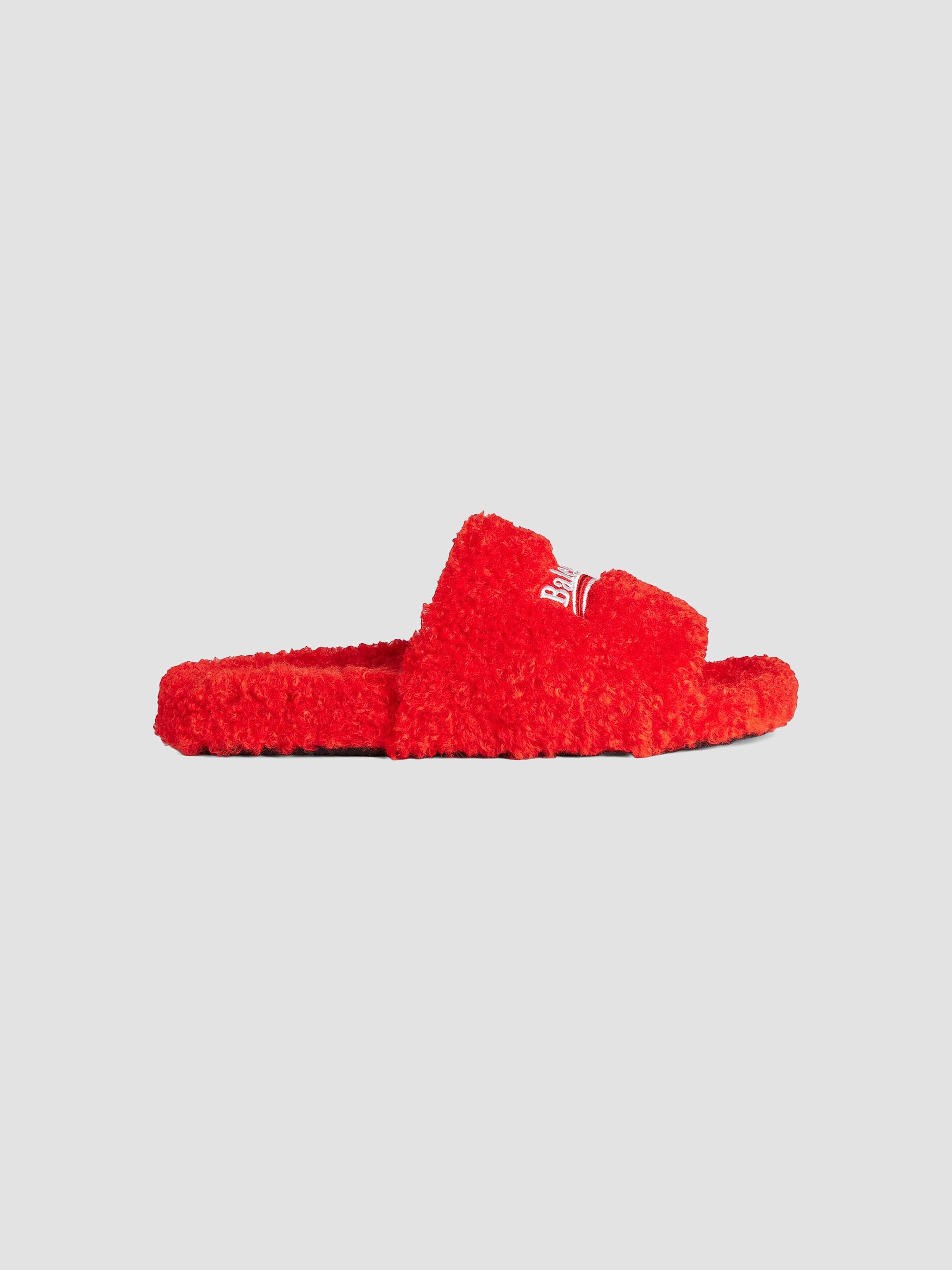 Balenciaga Fluffy Platform Sandals | Saks Fifth Avenue