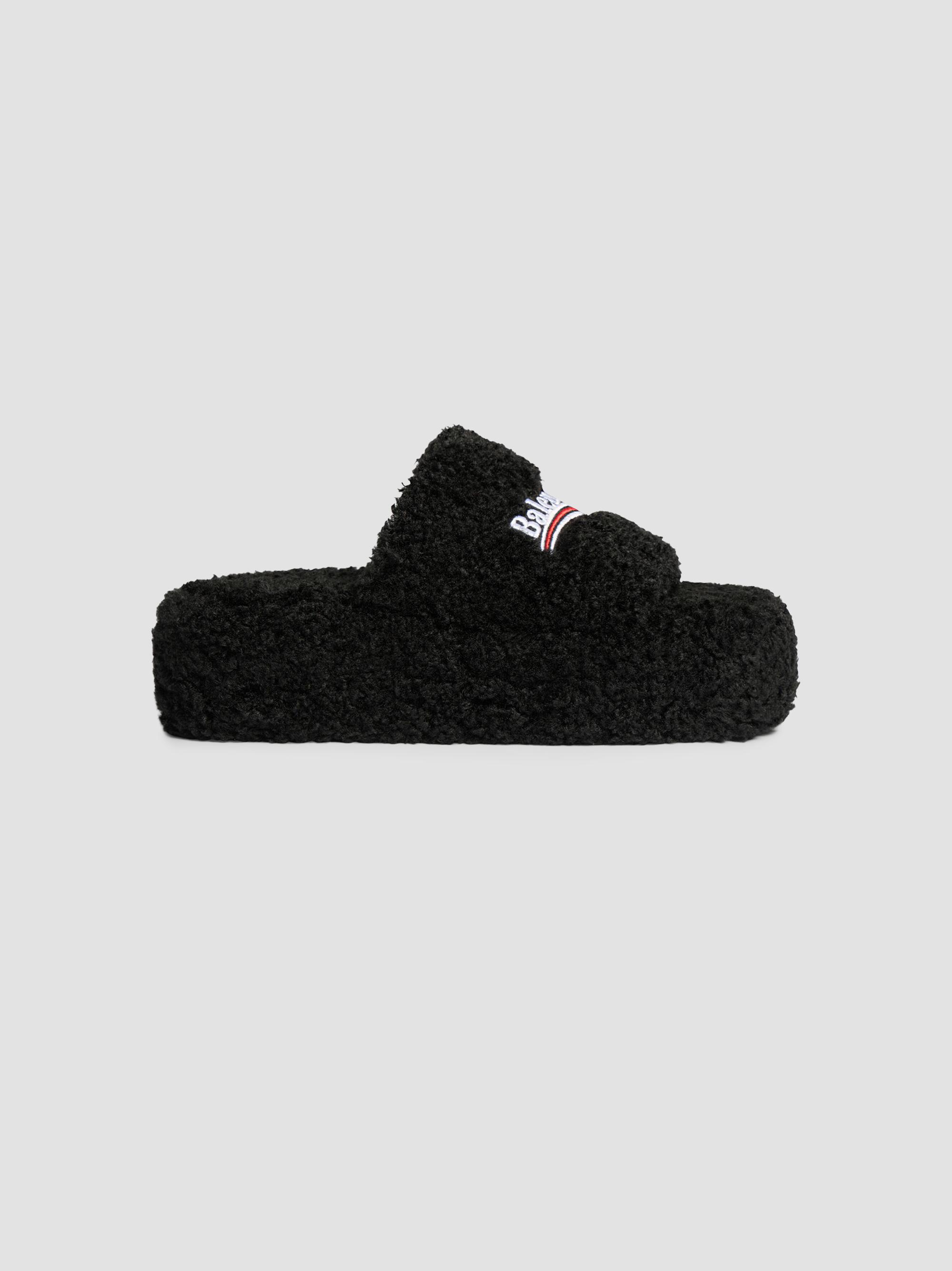Balenciaga Fluffy Platform Sandals | Saks Fifth Avenue display picture 2
