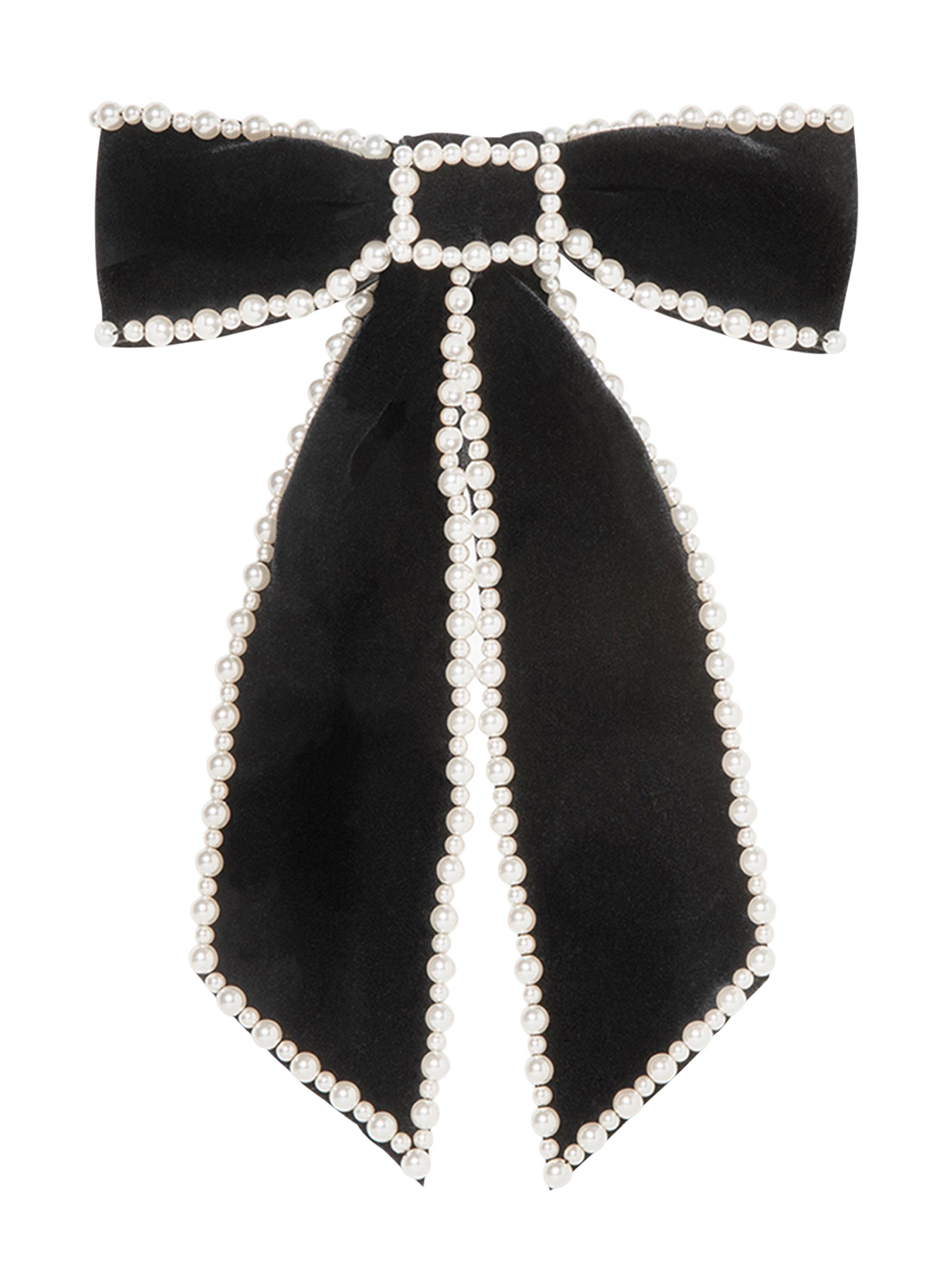 Jennifer Behr Women's Lennox Bow Barrette - Black