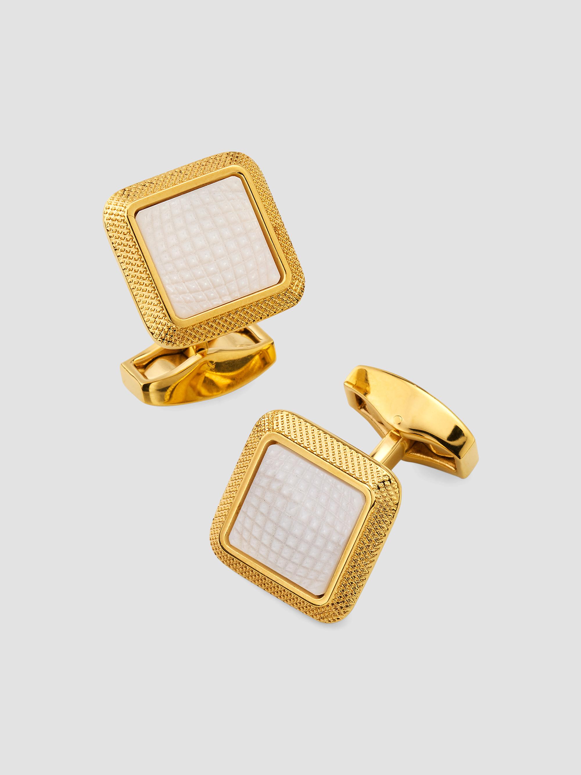 TATEOSSIAN ラビリンス　カフリンクス Tateossian Mother-Of-Pearl Cufflinks | Saks Fifth Avenue