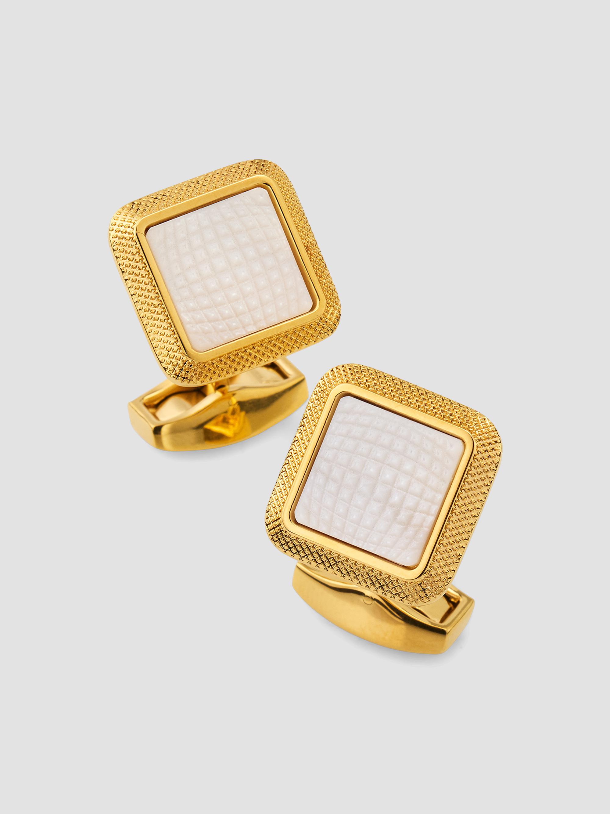 TATEOSSIAN⭐️LONDON カフス、ネックレス　ケース付き Tateossian Mother-Of-Pearl Cufflinks | Saks Fifth Avenue