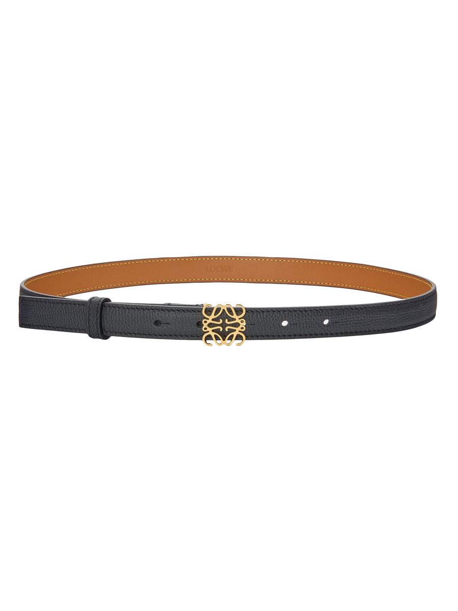 Loewe Women's Anagram Leather Belt In Pink