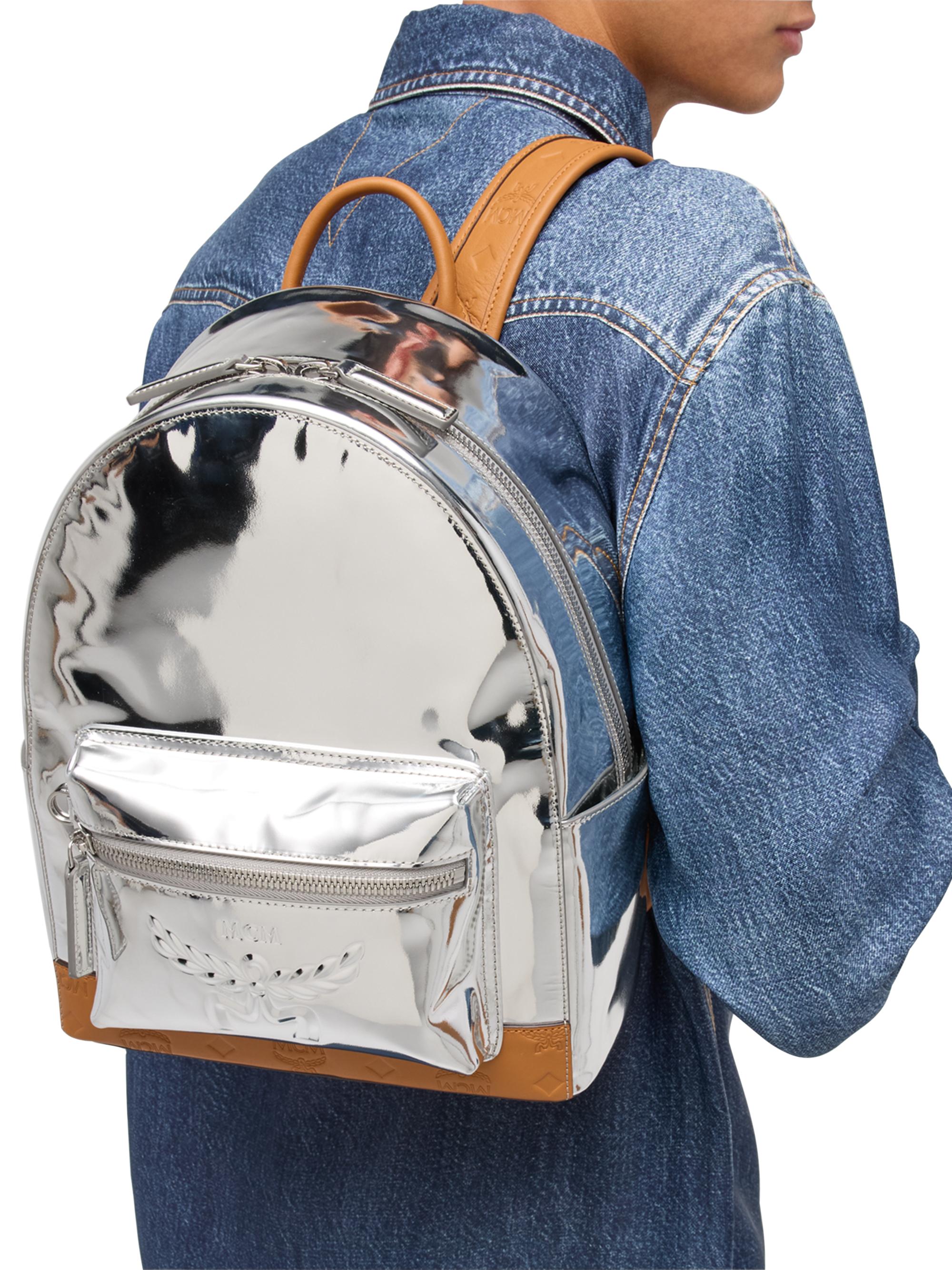 MCM Small Stark Leather Backpack | Saks Fifth Avenue