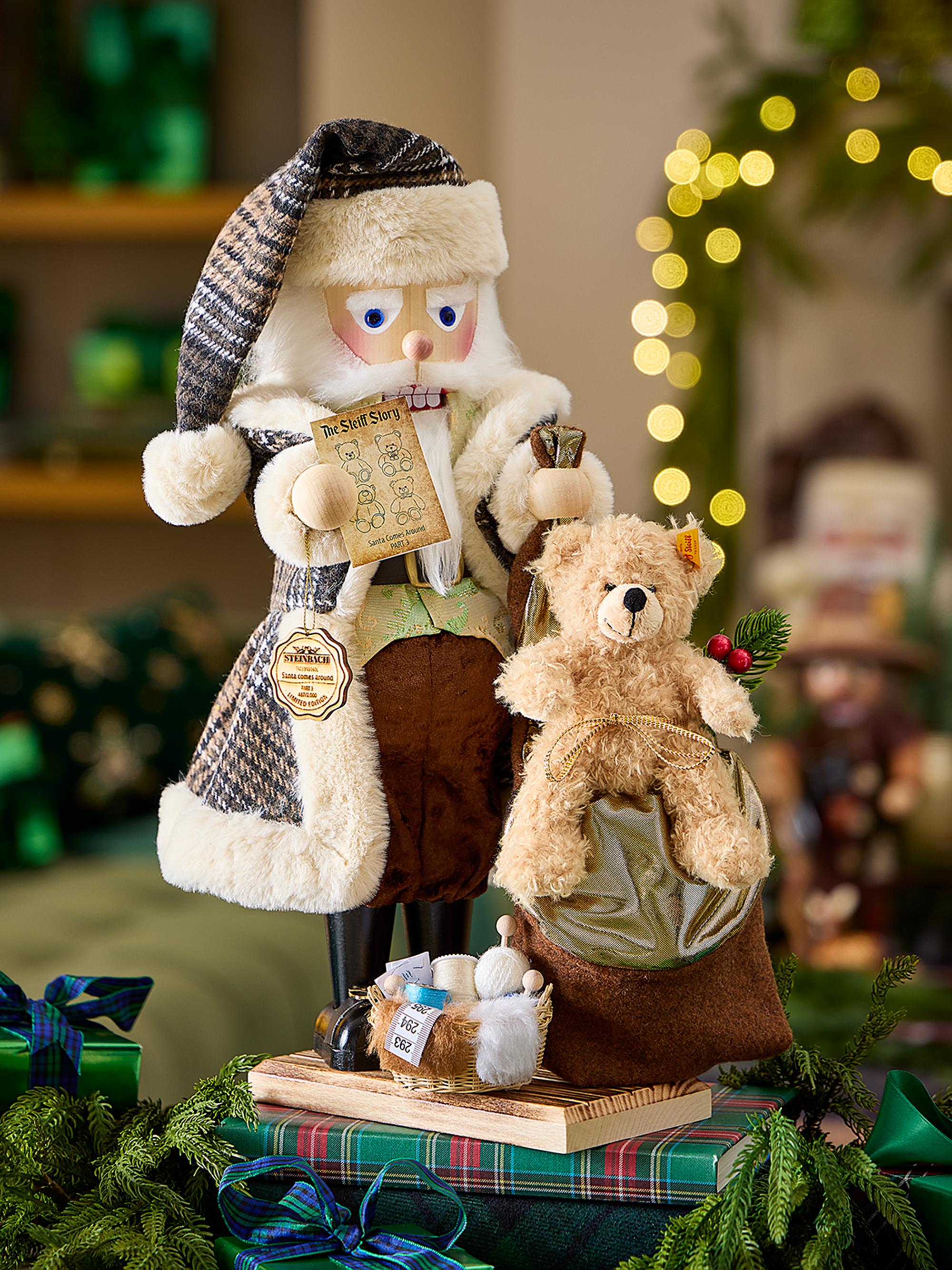 Steinbach x Steiff Santa Comes Around Part 3 Nutcracker Decoration