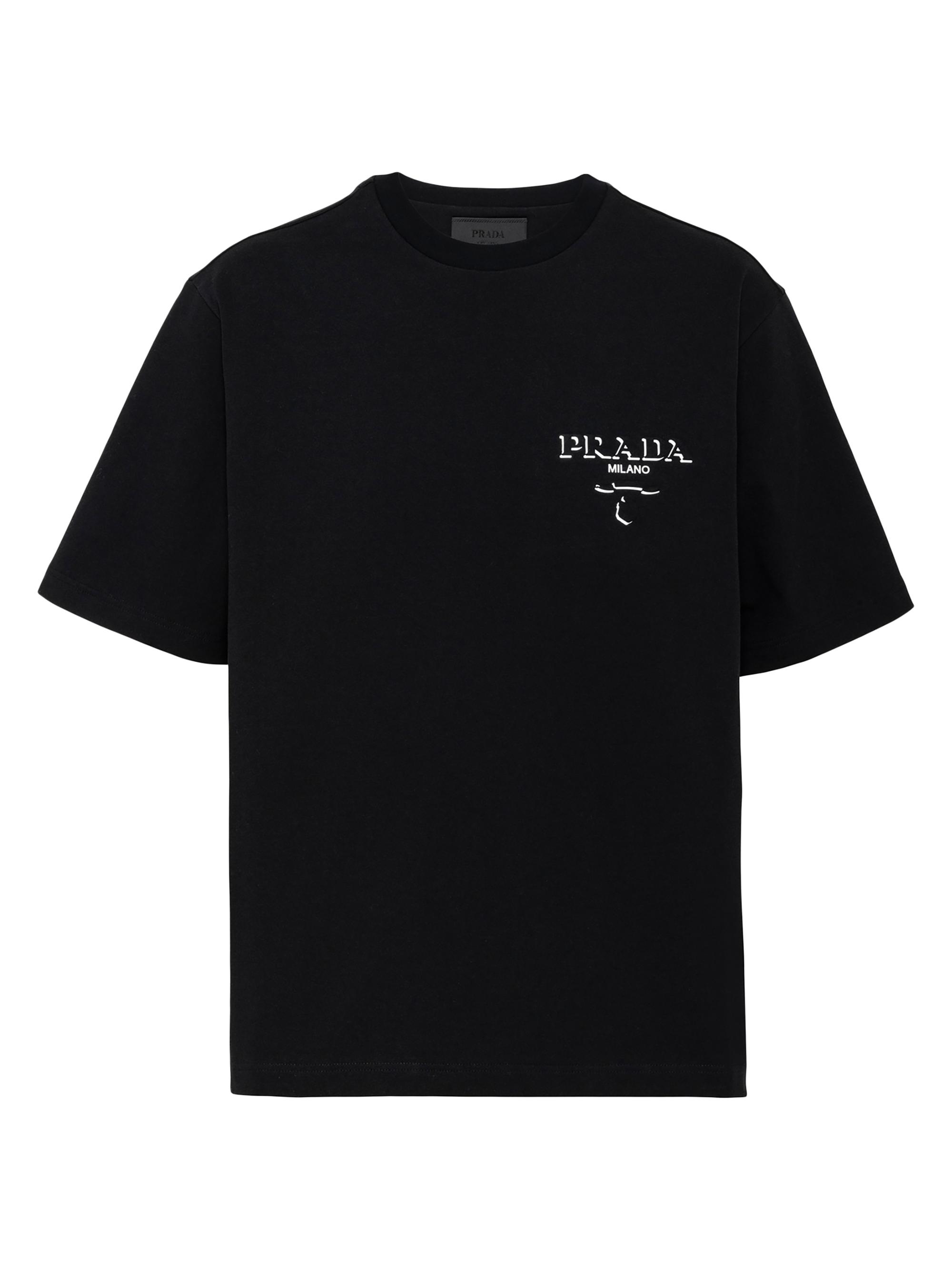 Prada Re-Nylon and Jersey T-Shirt | Saks Fifth Avenue