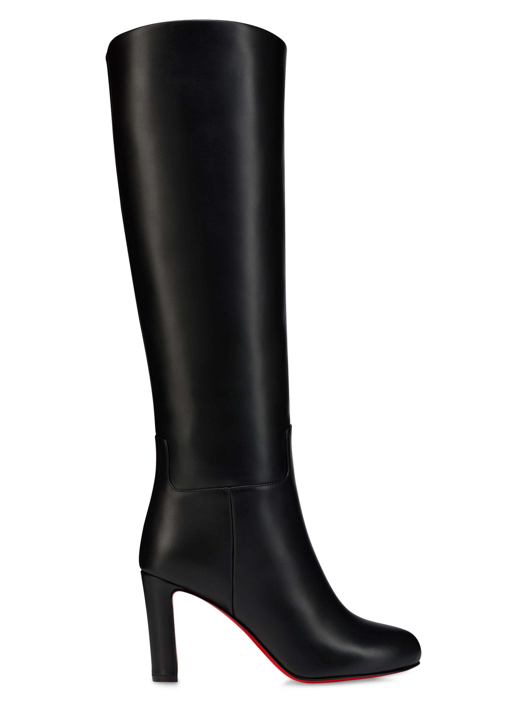 Christian Louboutin Loo Botta 85MM Leather Boots | Saks Fifth Avenue