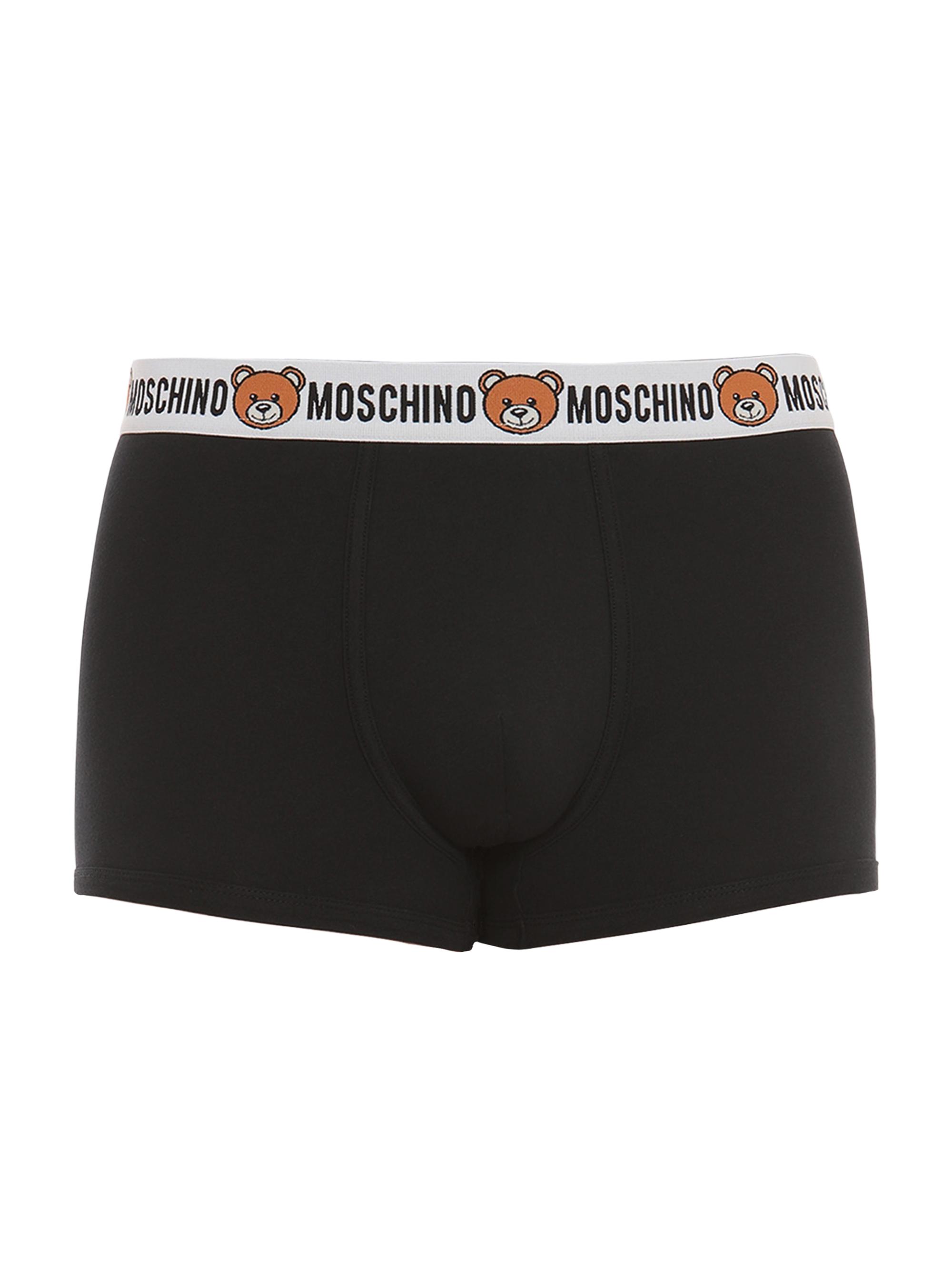 Moschino Men's Bear Logo Boxer Briefs - Black