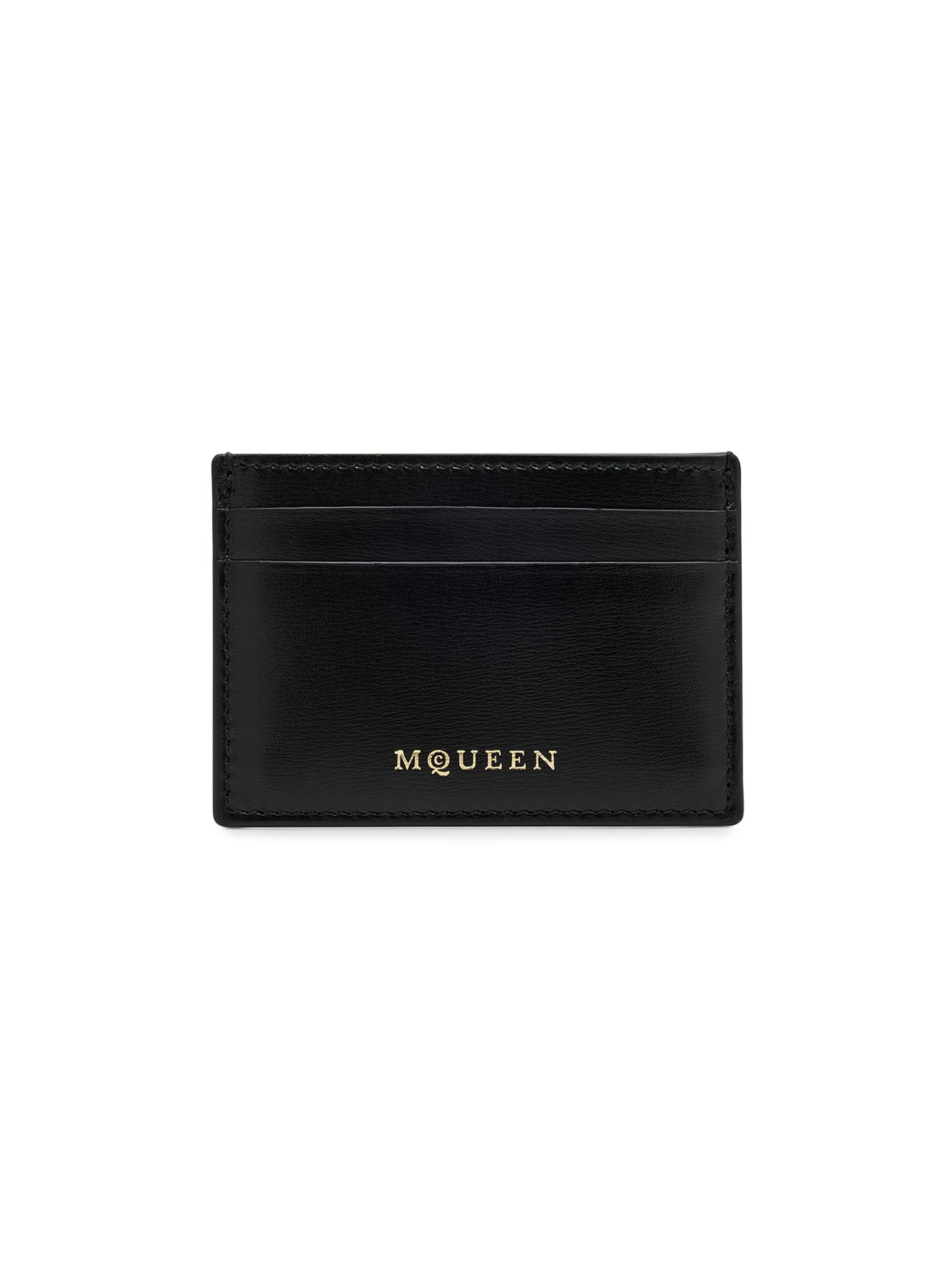 McQueen Women's Leather Card Case - Black