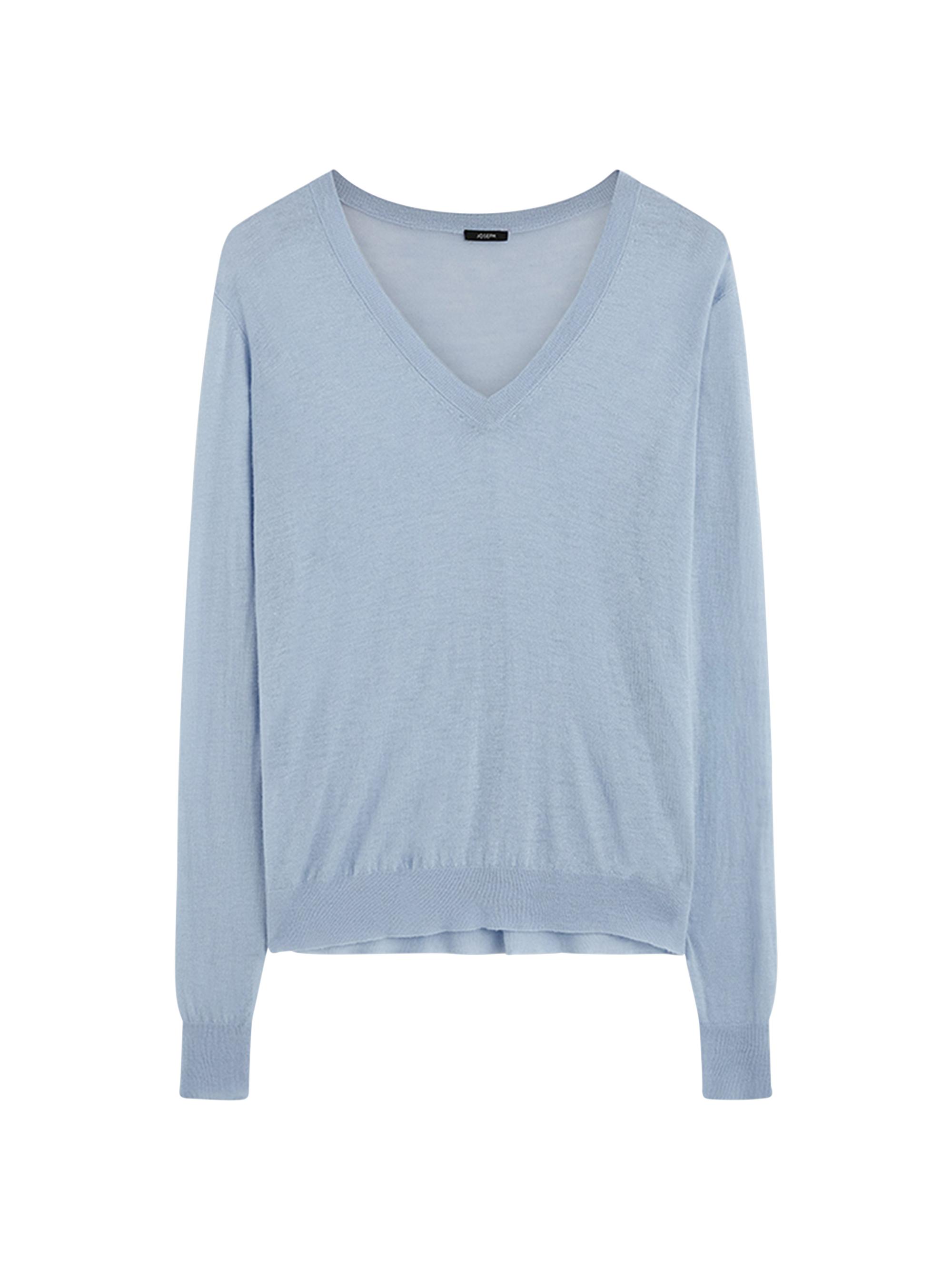 Joseph Women's Cashmere V-Neck Sweater - Light Blue