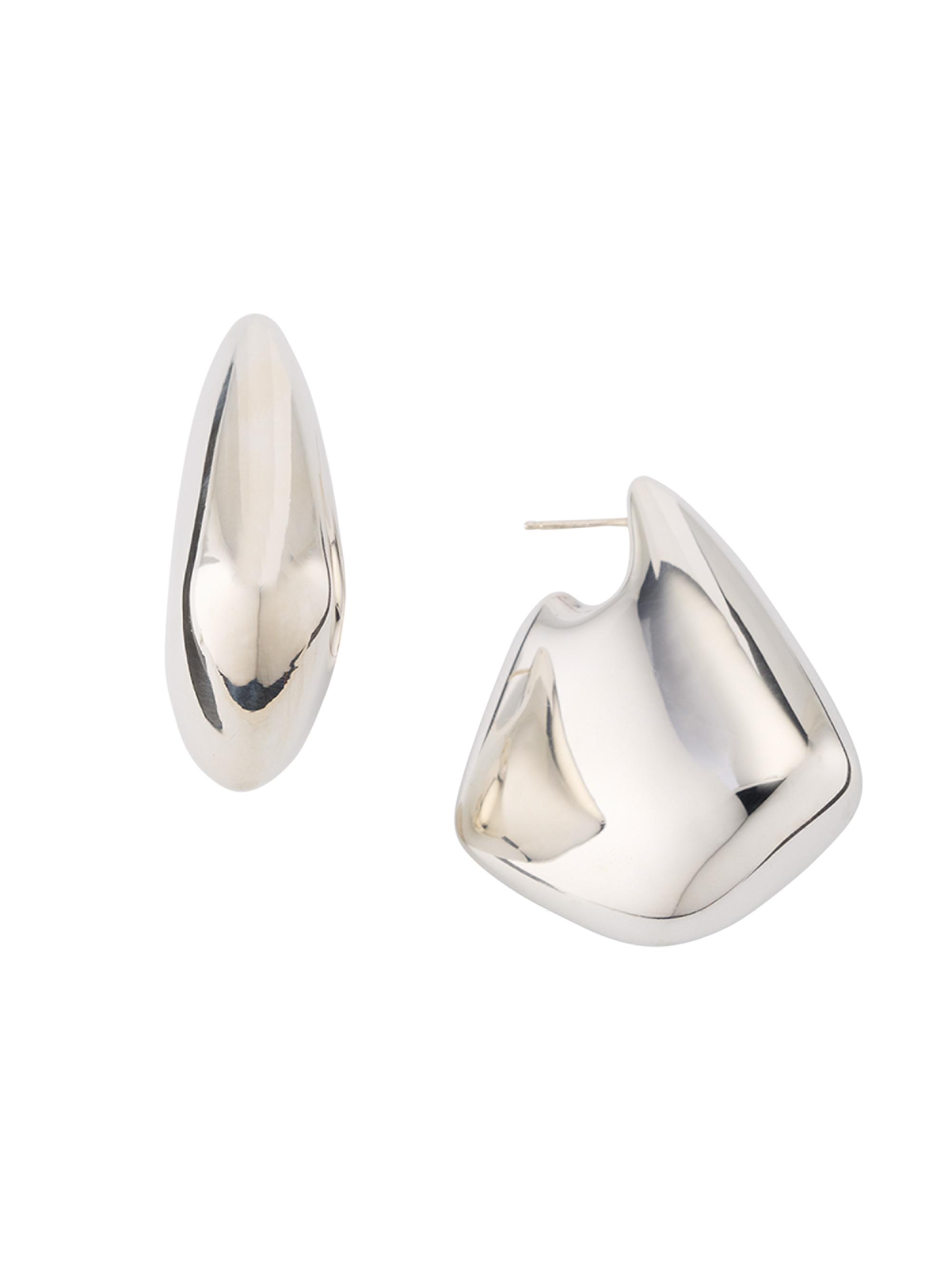 Bottega Veneta Women's  Fin Sterling Silver Earrings - Silver