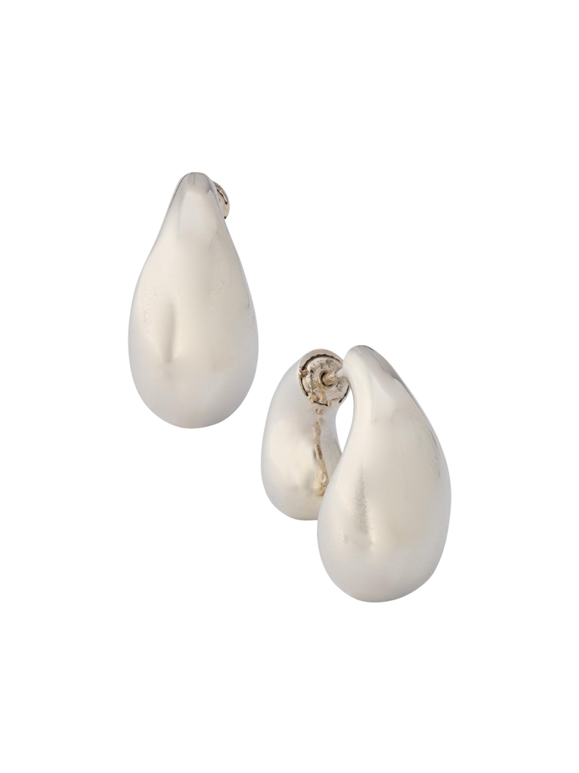 Bottega Veneta Women's Sterling Silver Double-Sided Drop Earrings - Silver