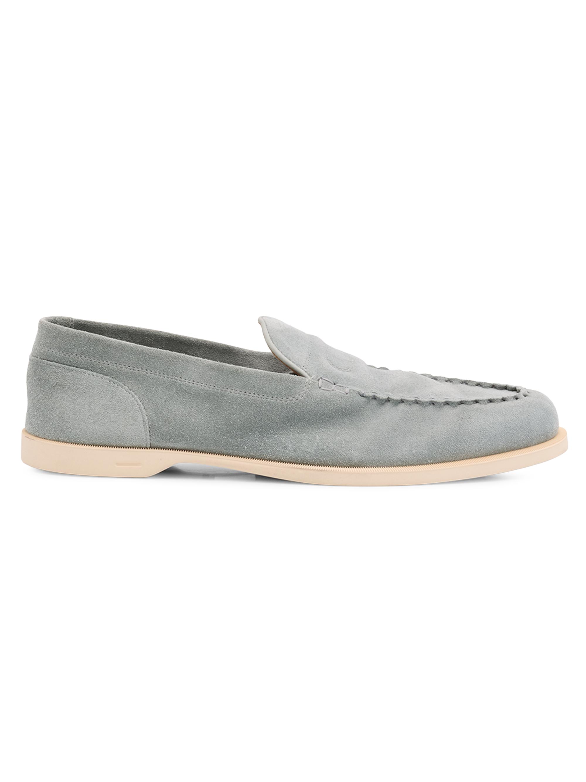 Loro Piana Summer Walk グレー 40 Loro Piana Men Summer Walk Size US 7 EU 40 Grey Suede Low Top Slip
