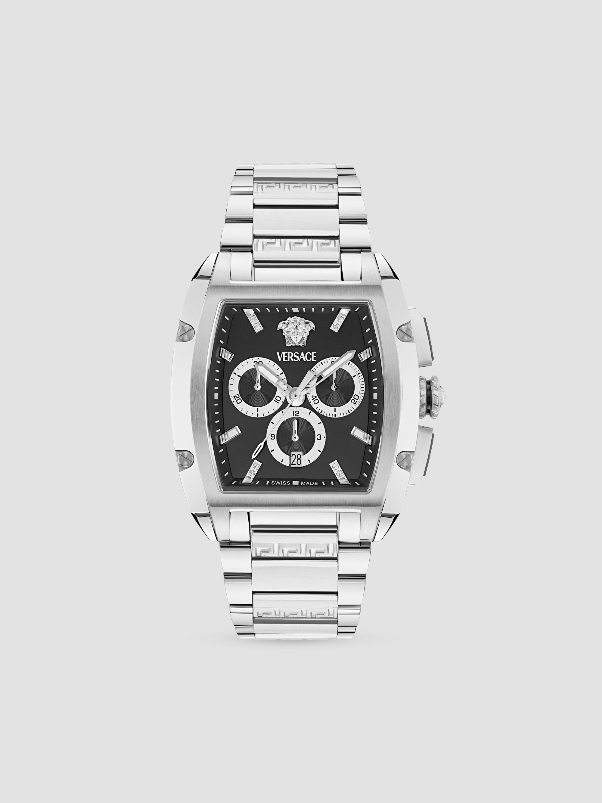 Versace Versace Dominus Stainless Steel & 0.01 TCW Diamond