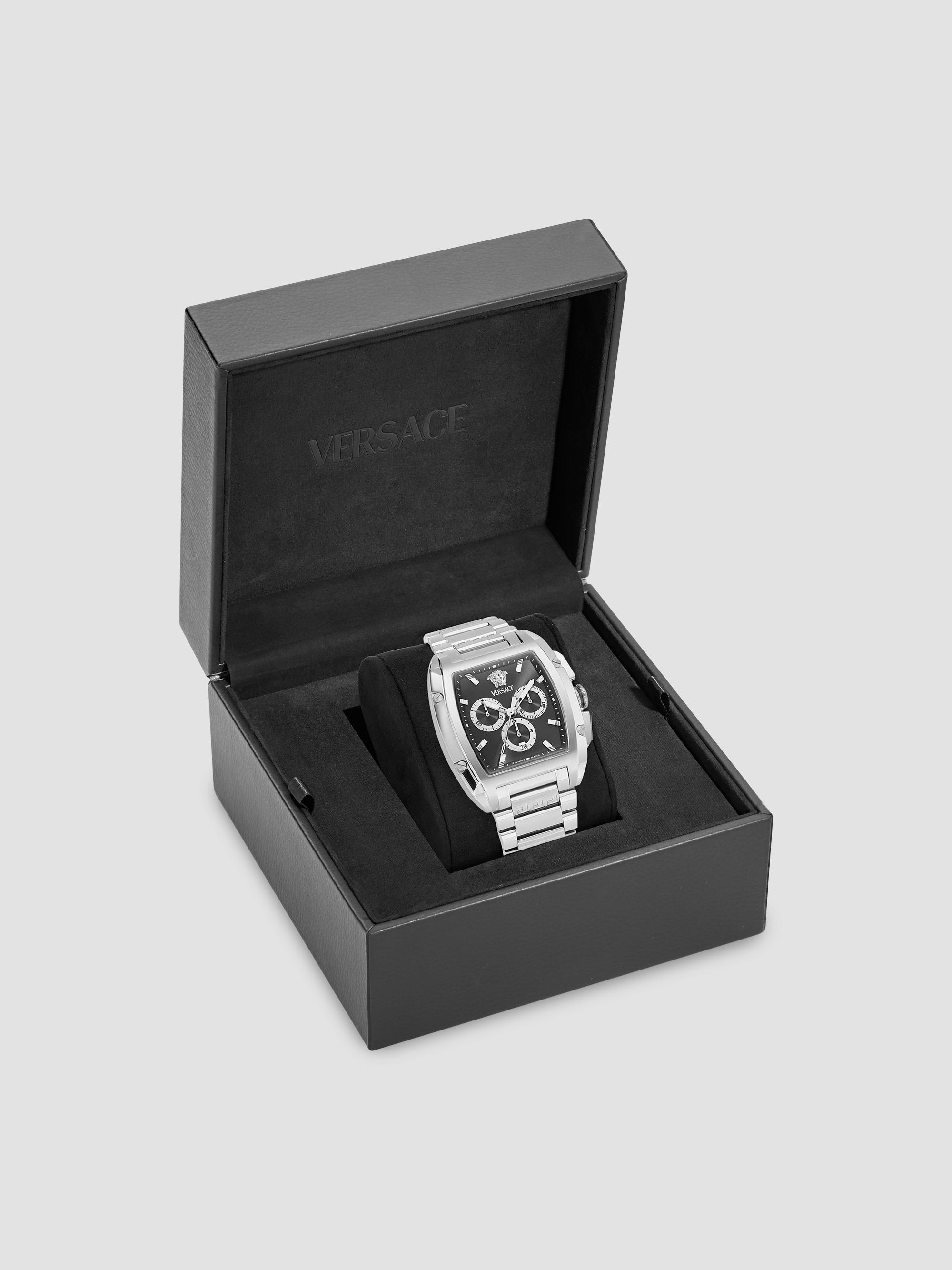 Versace Versace Dominus Stainless Steel & 0.01 TCW Diamond