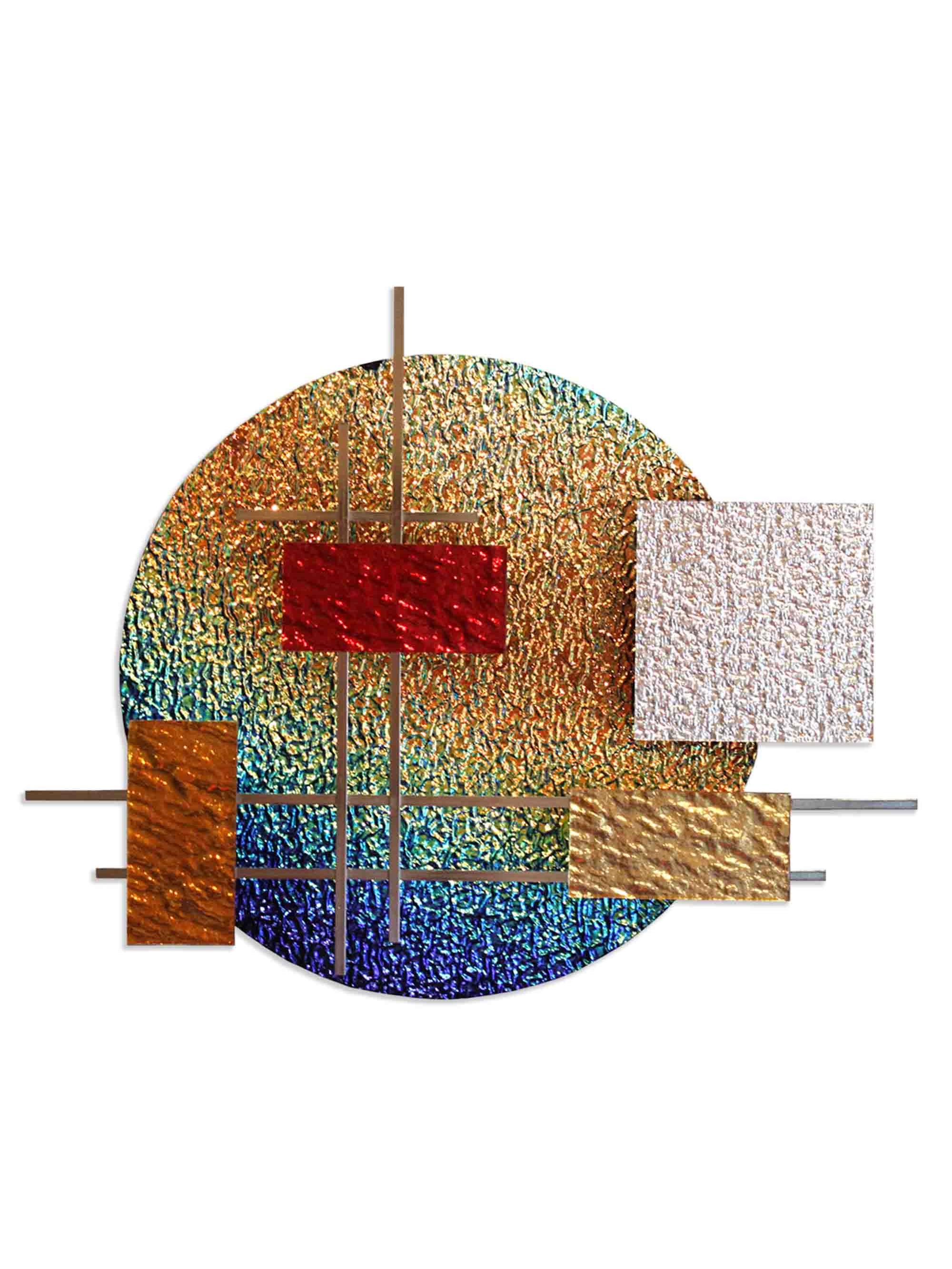 Karo Studios Dichro Glass & Steel Wall Sculpture | Thumbnail 4