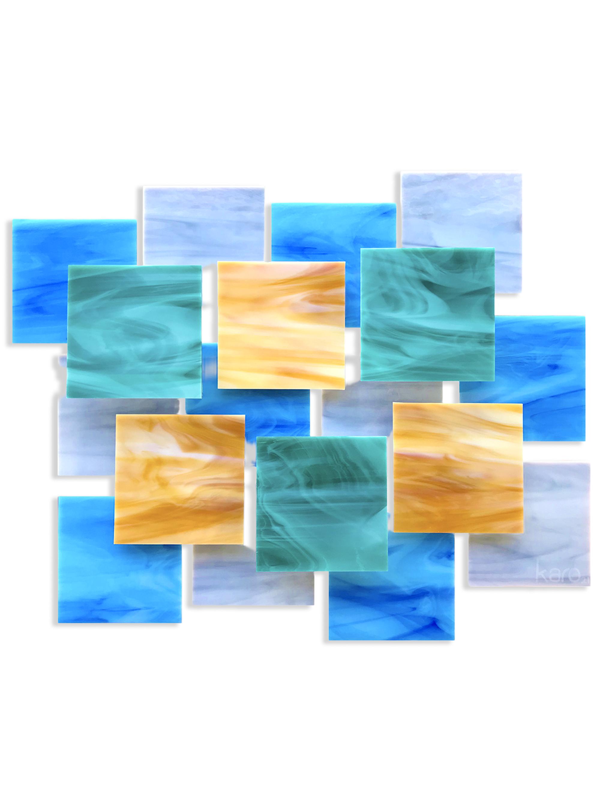 Karo Studios Enchanted Sunset Glass Wall Sculpture | Thumbnail 2
