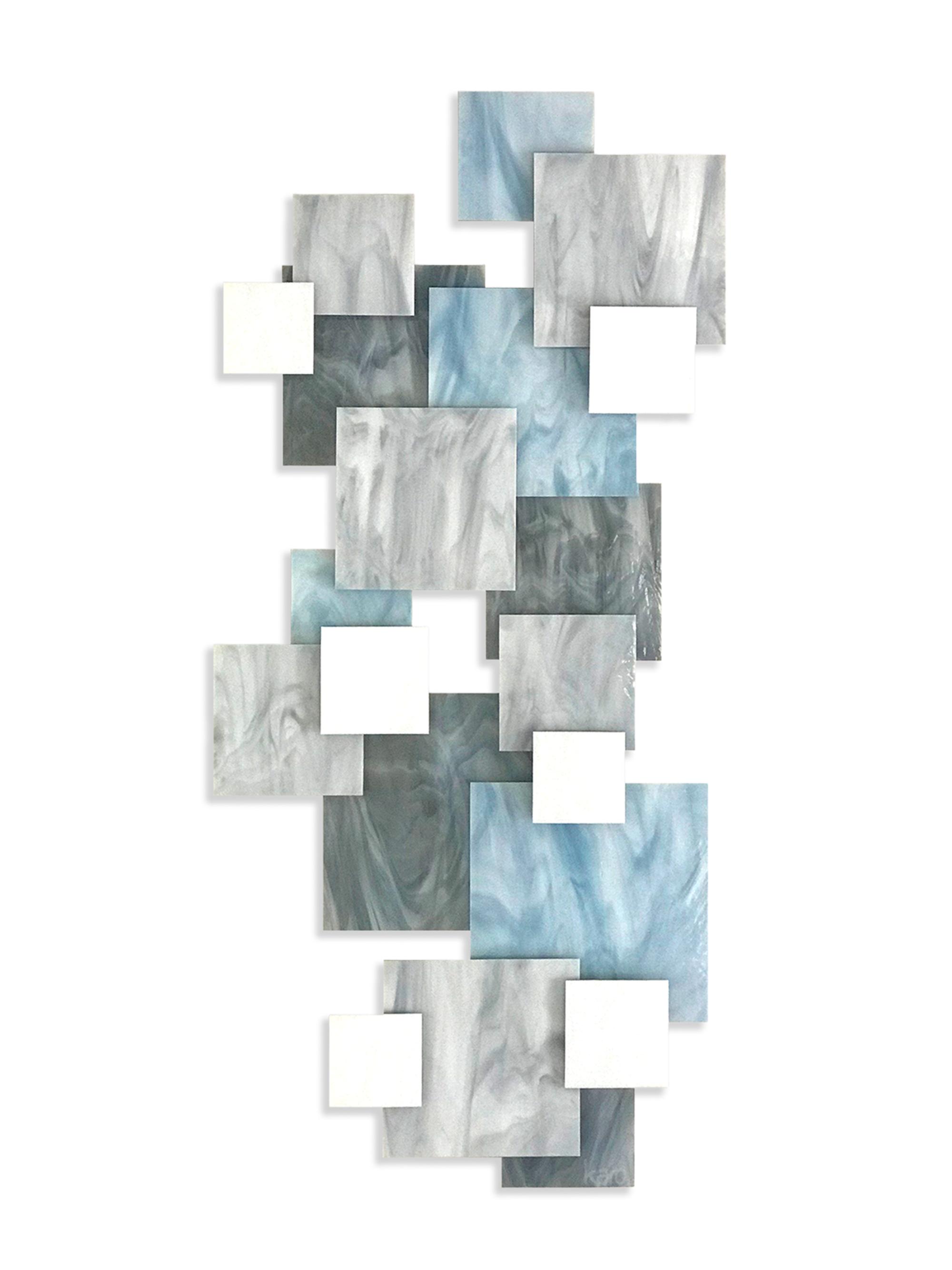 Karo Studios Glacial Sunset Vertical Wall Sculpture - Gray | Thumbnail 4