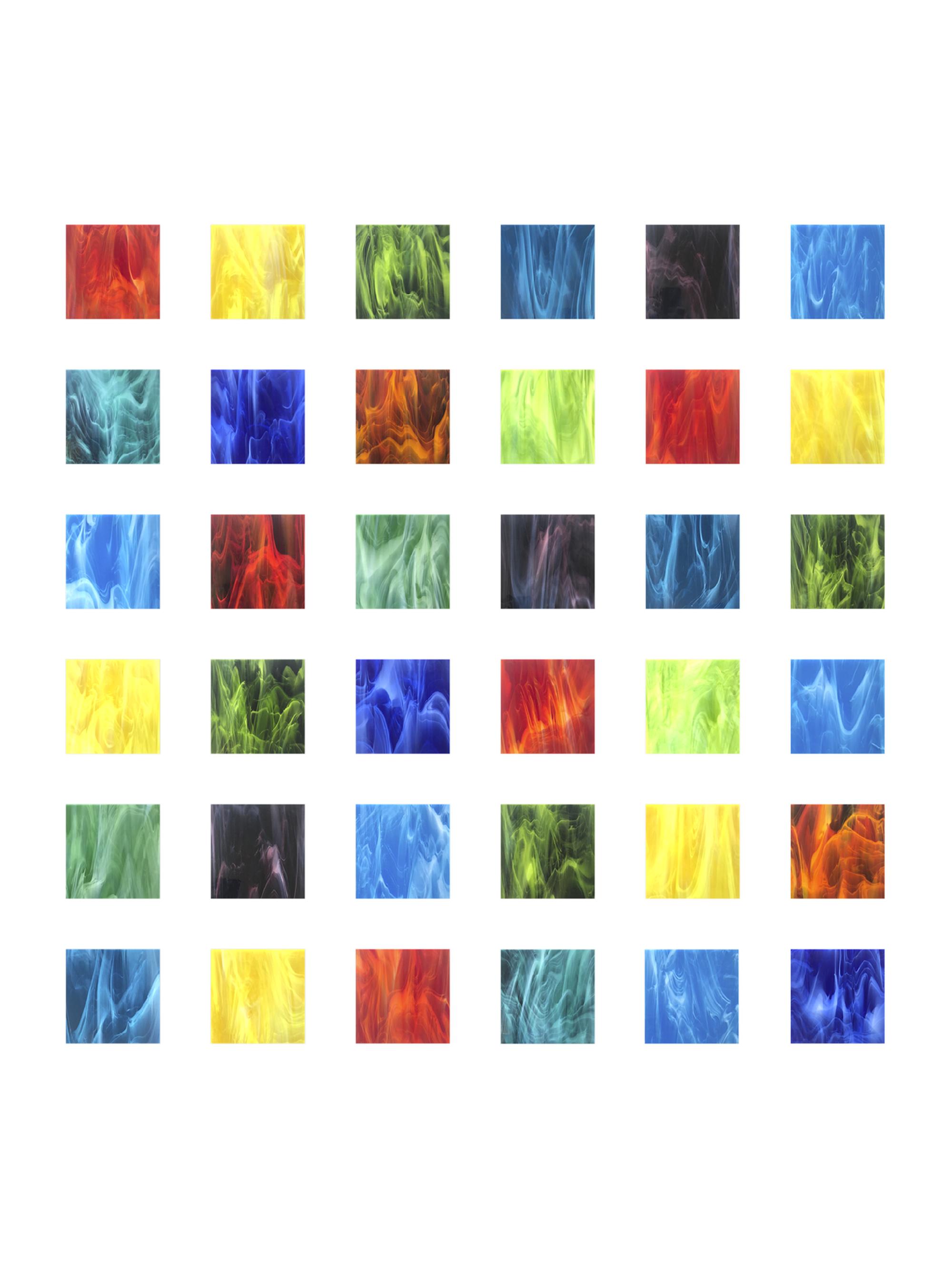 Karo Studios Block Series 36-Piece Nature Glass Wall Sculpture | Thumbnail 3