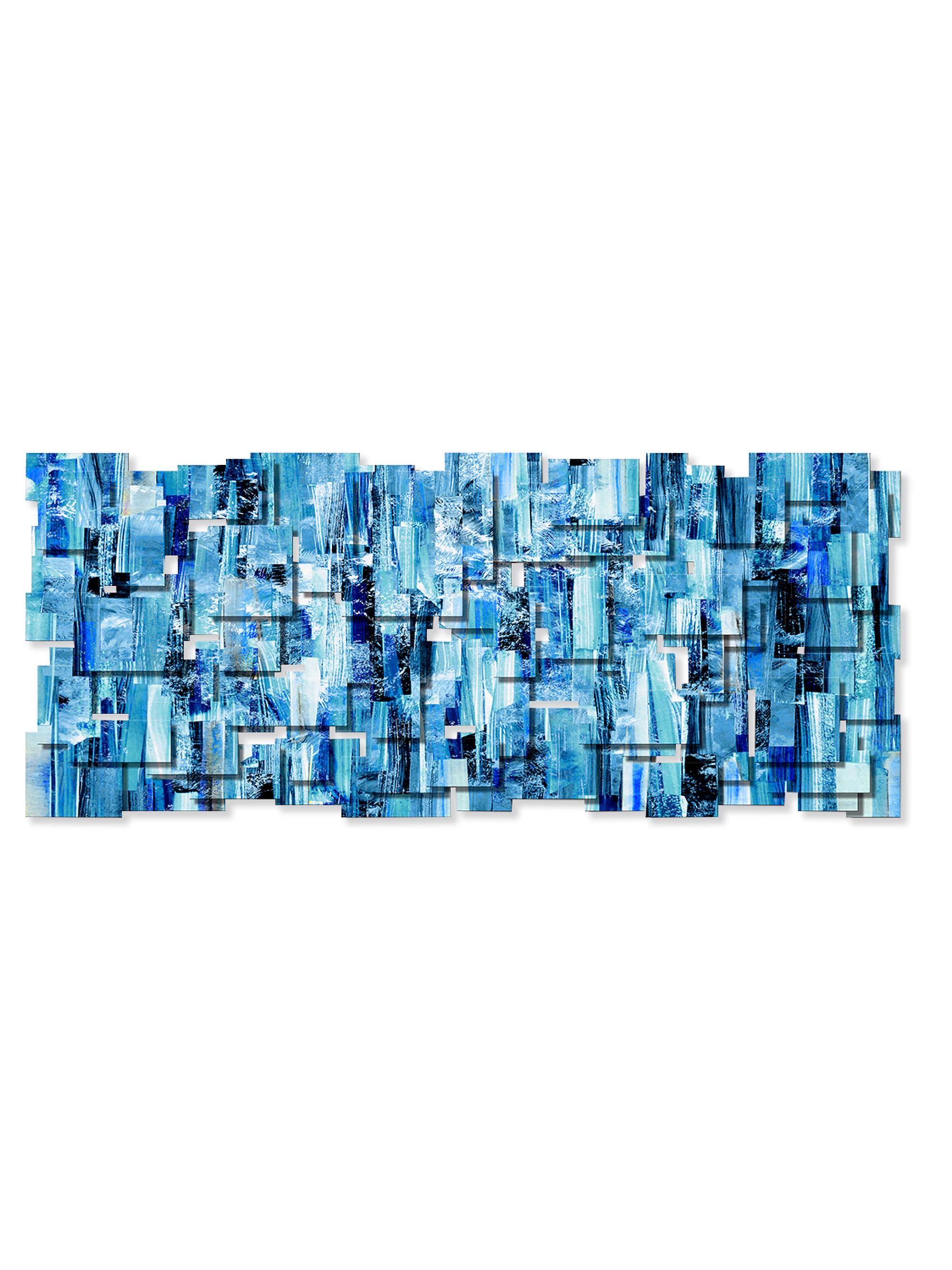 Karo Studios Oceanic Aluminum & Steel Wall Sculpture - Blue | Thumbnail 3