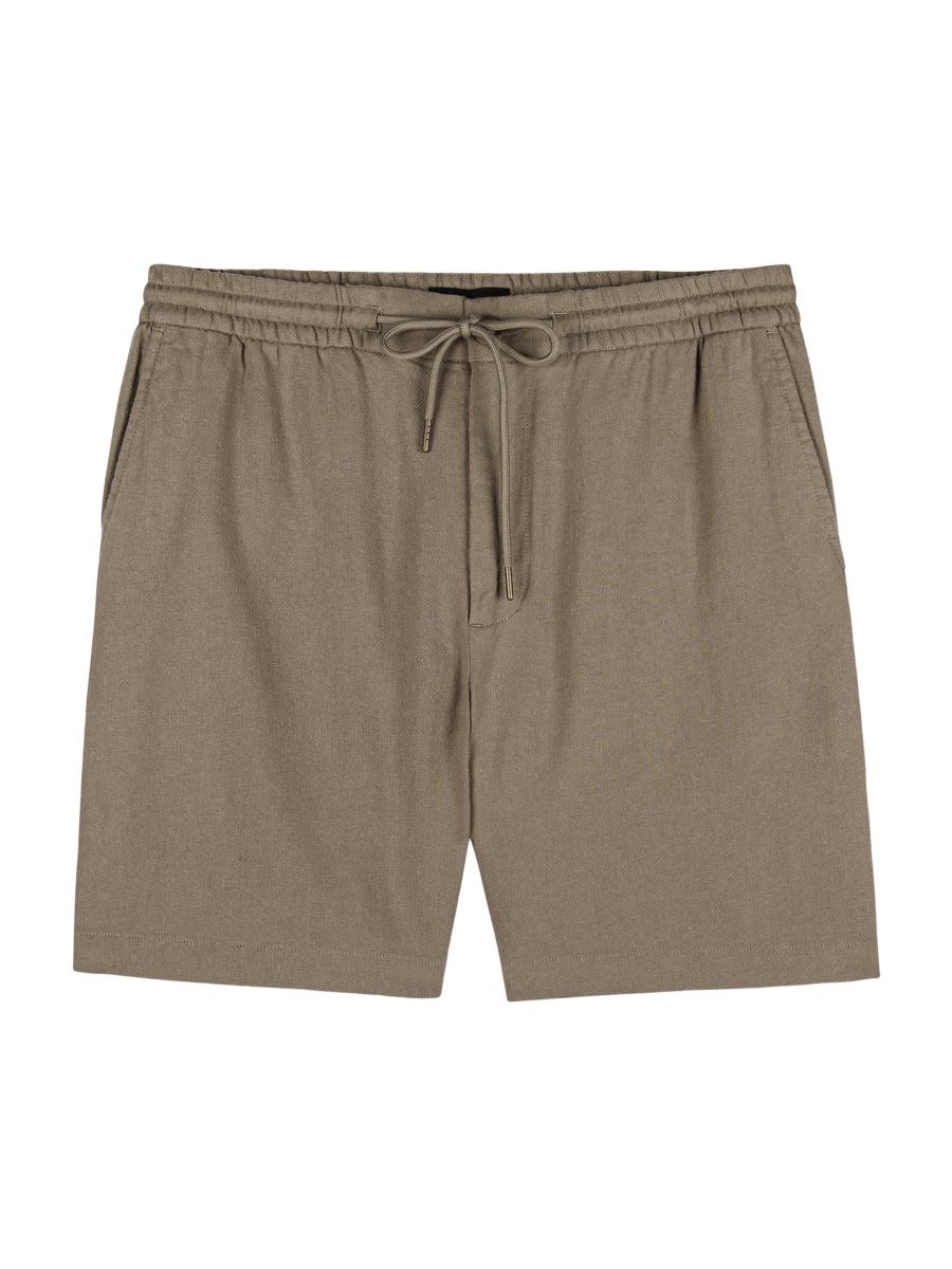 Rails Men's Archer 6-barley Cotton-linen Drawstring Shorts In Brown
