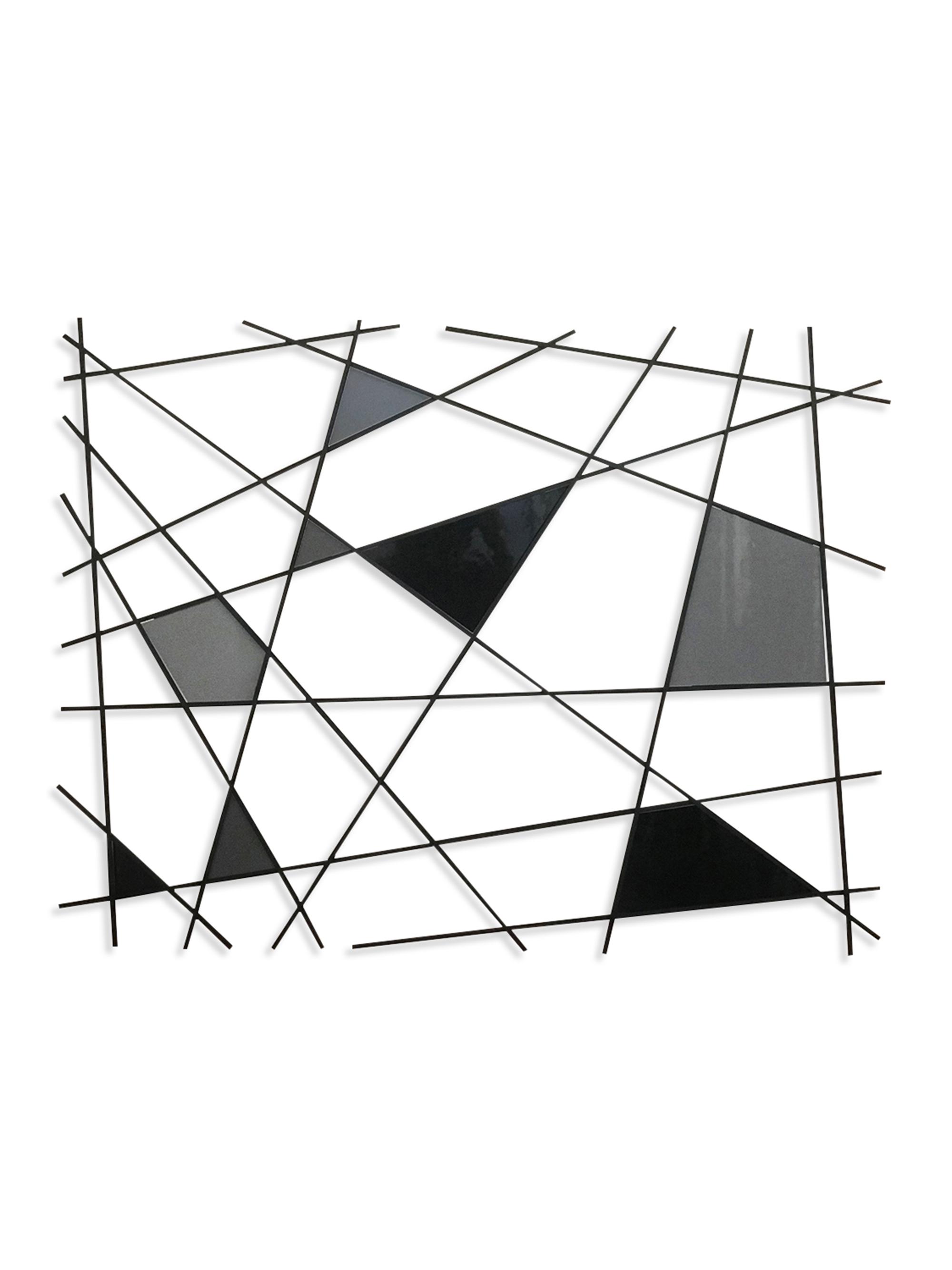 Karo Studios Triangulation Glass & Steel Wall Sculpture - Black | Thumbnail 5