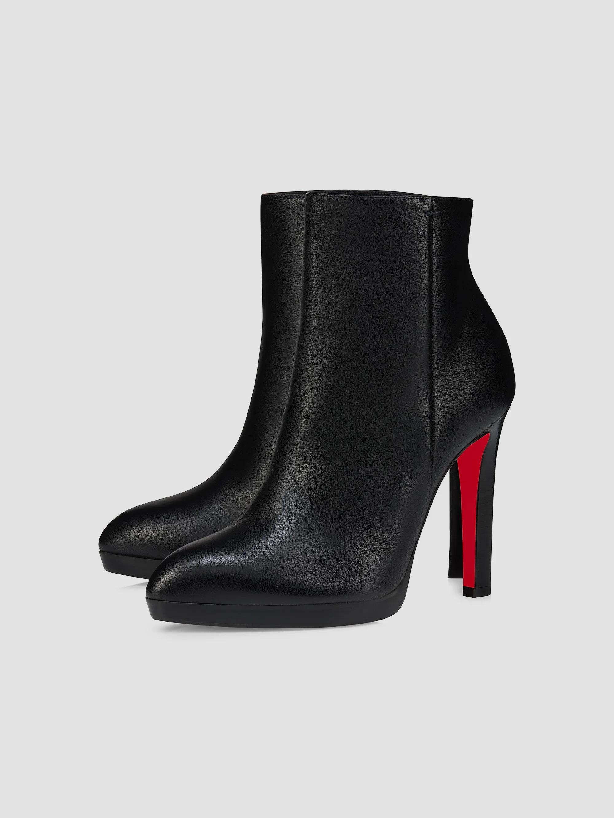 Christian Louboutin Fannylove 120MM Leather Booties | Saks Fifth