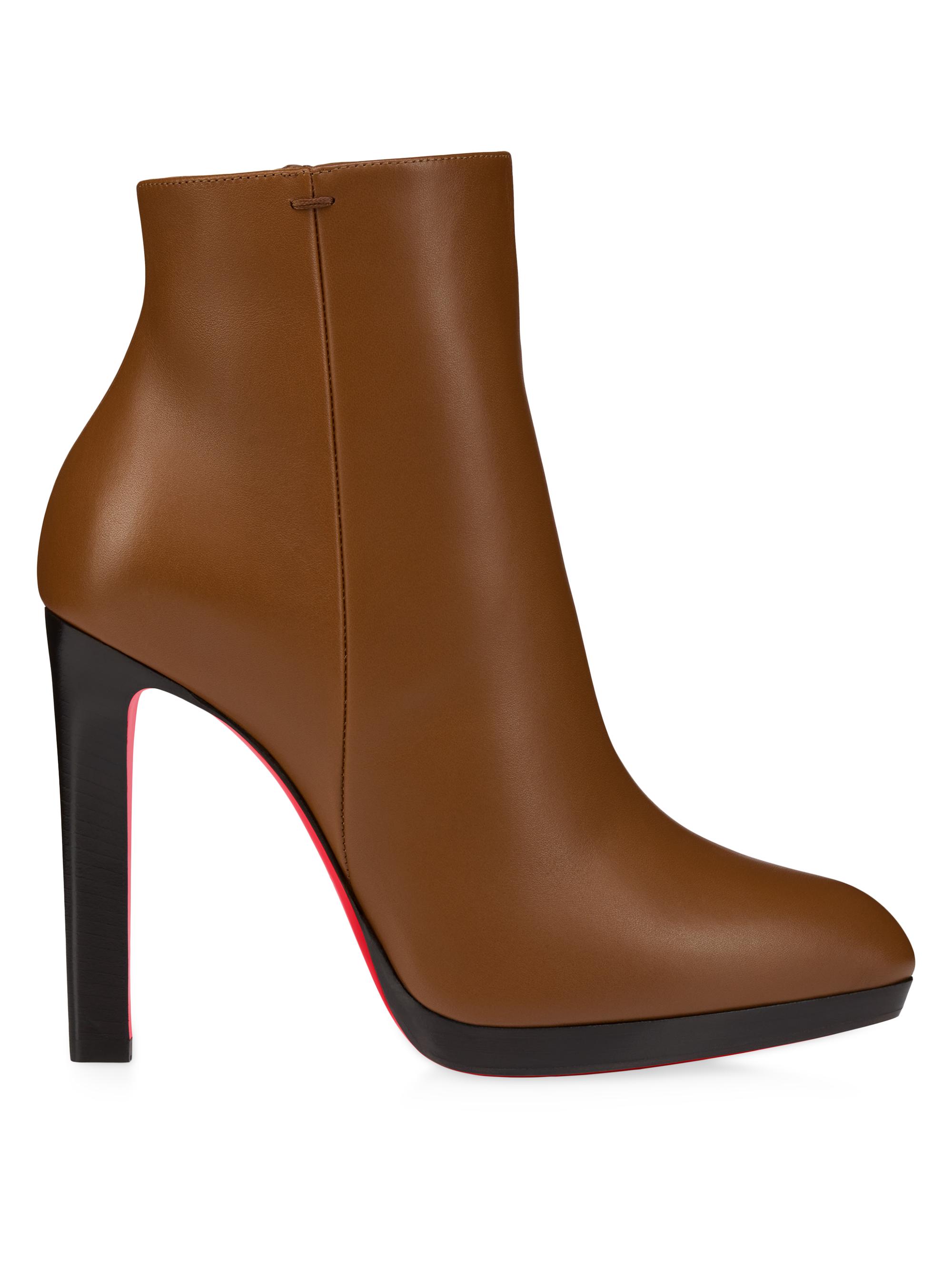 Christian Louboutin Adoxa 70MM Leather Booties | Saks Fifth Avenue