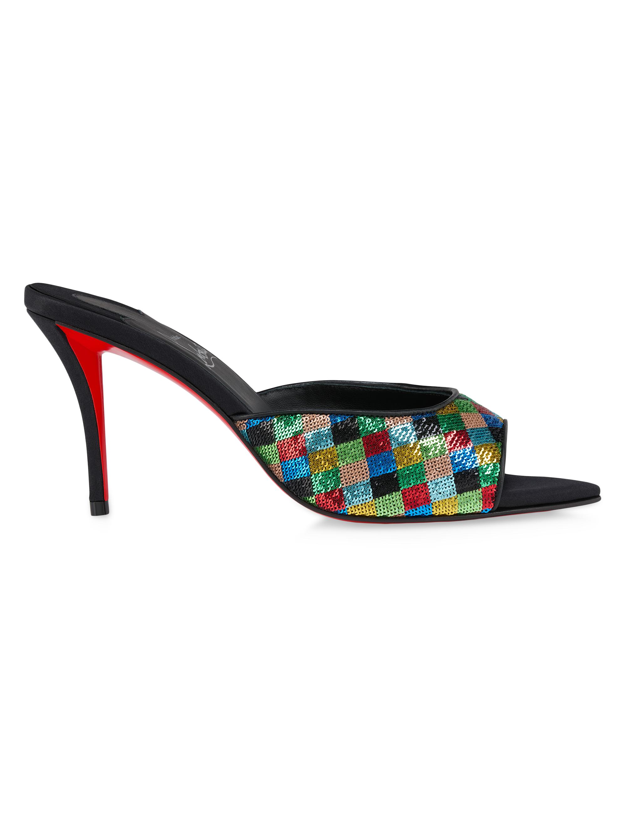 Christian Louboutin Miss Z 100MM Calf Leather Mule Sandals | Saks