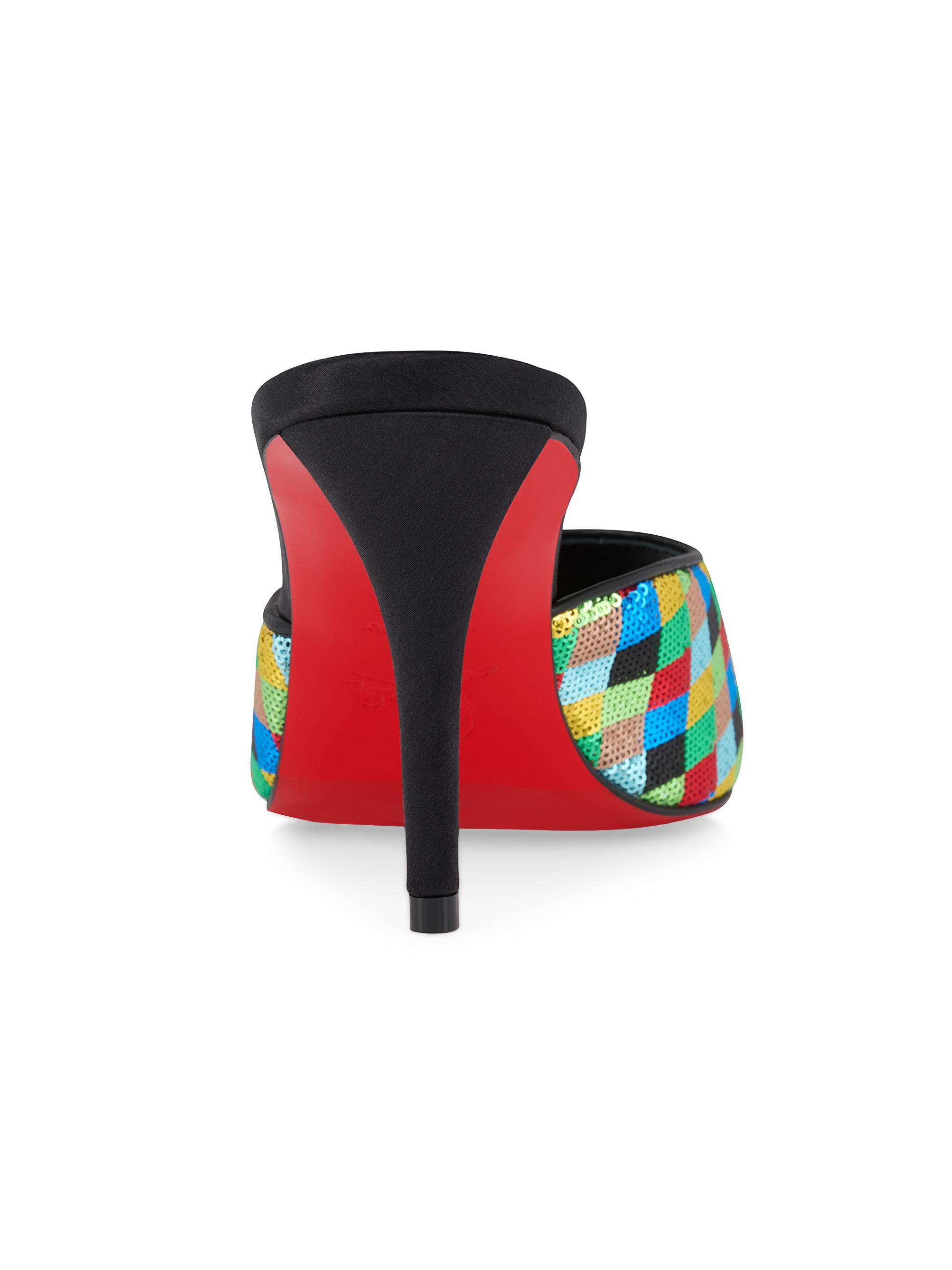 Christian Louboutin Miss Z 80MM Mule Arlequin Sandals | Saks Fifth