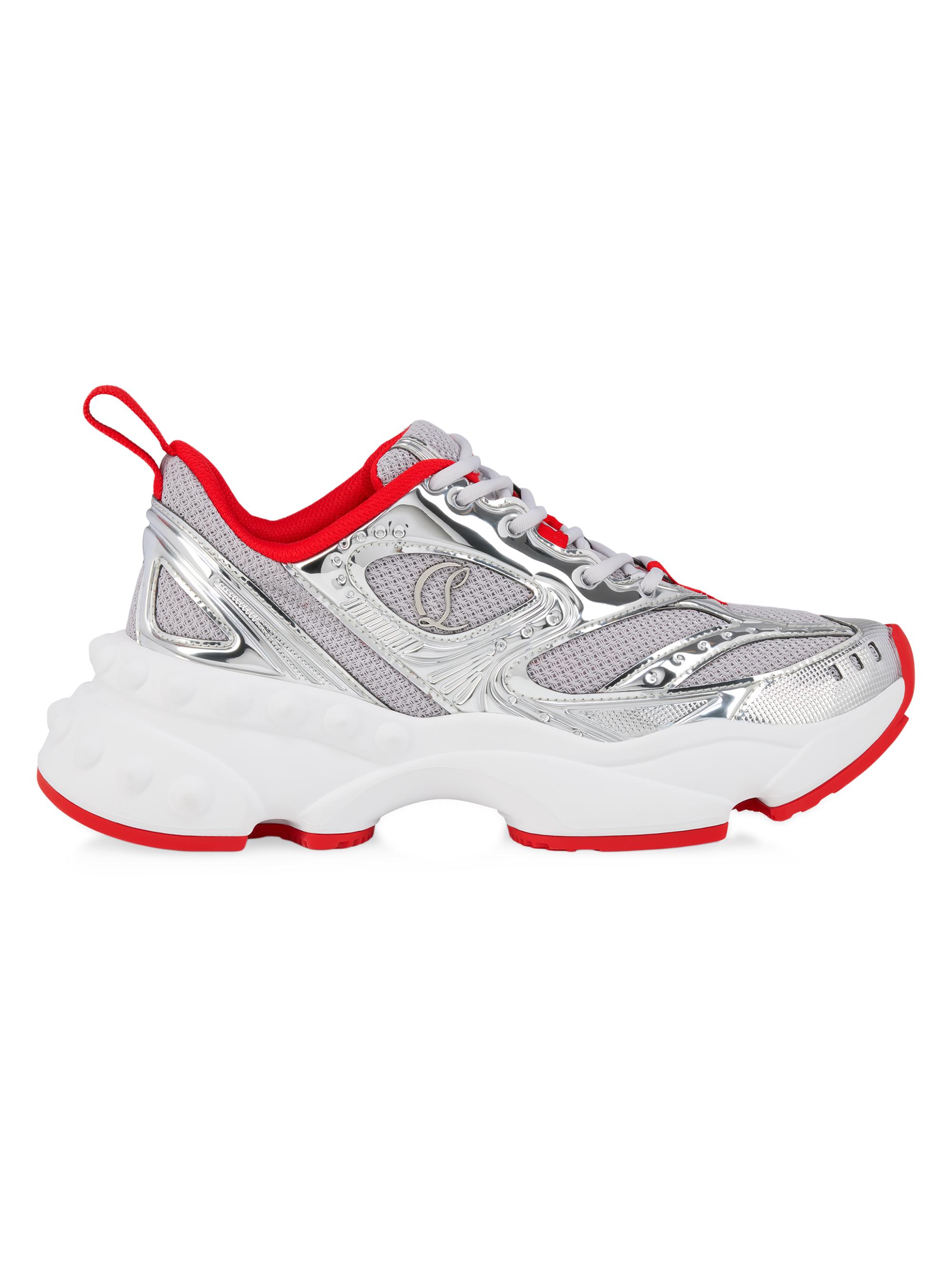 Christian Louboutin Women's So Flo Sneakers - Silver