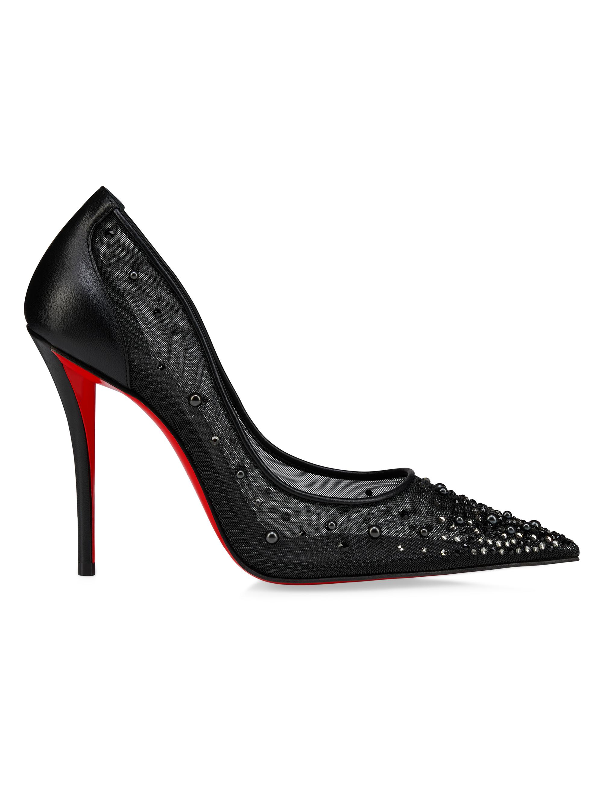 Christian Louboutin Miss Z Lameleo 120MM Embroidered Pumps | Saks