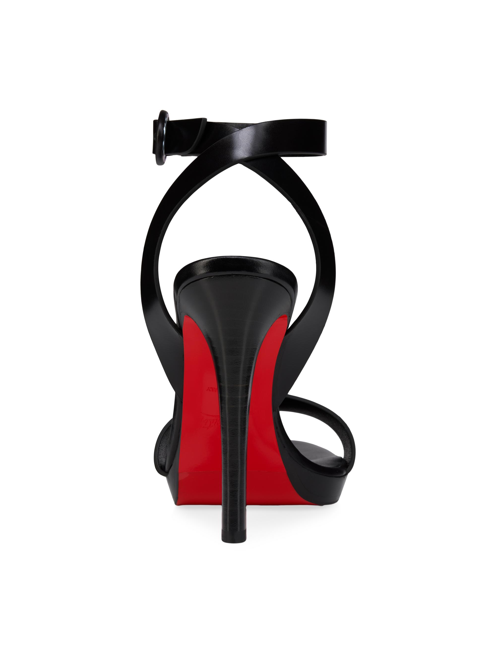 Christian Louboutin Fanny 120MM Leather Sandals | Saks Fifth Avenue