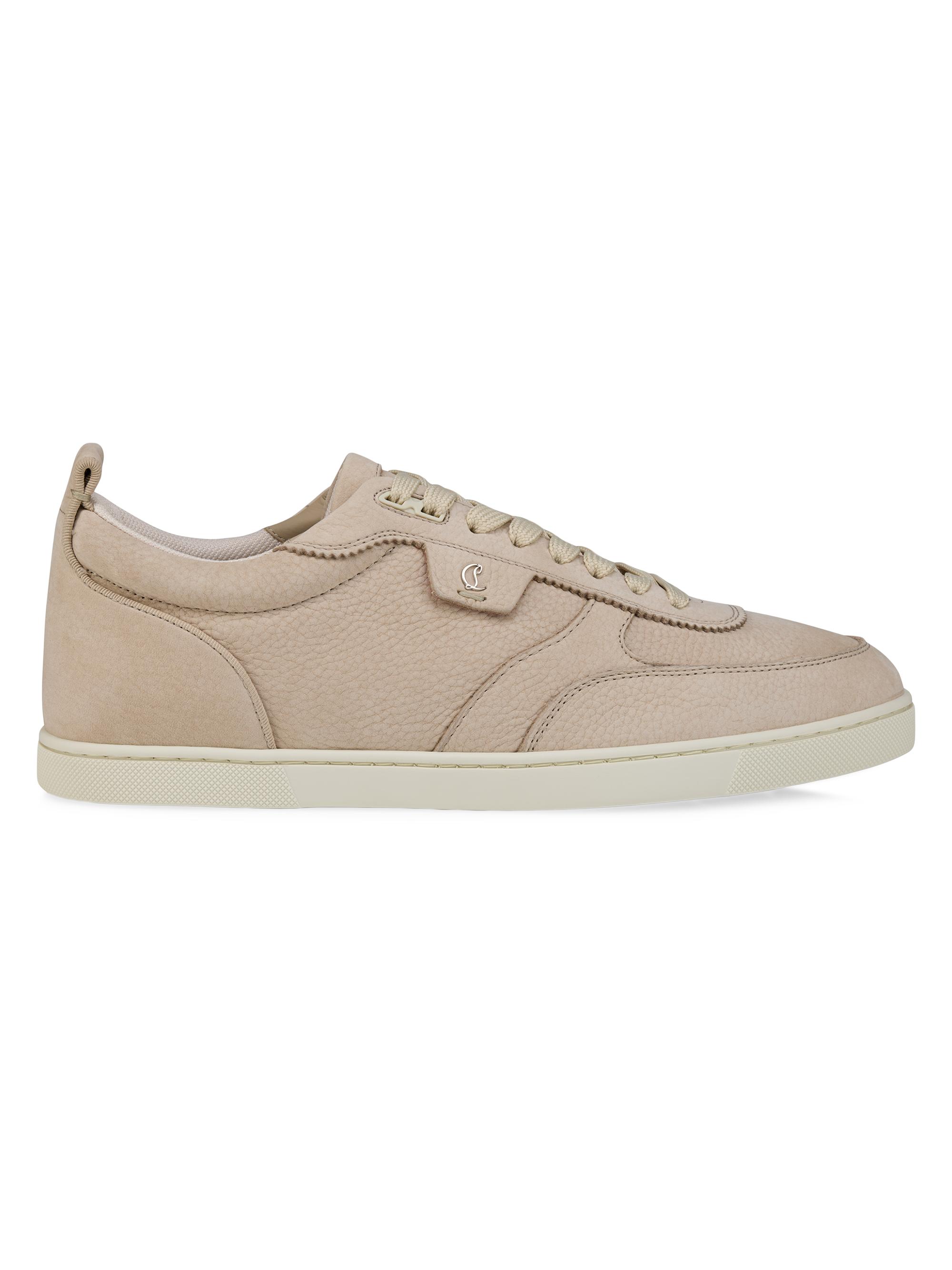 Christian Louboutin Men's Tutti Rui Leather Sneakers - Beige