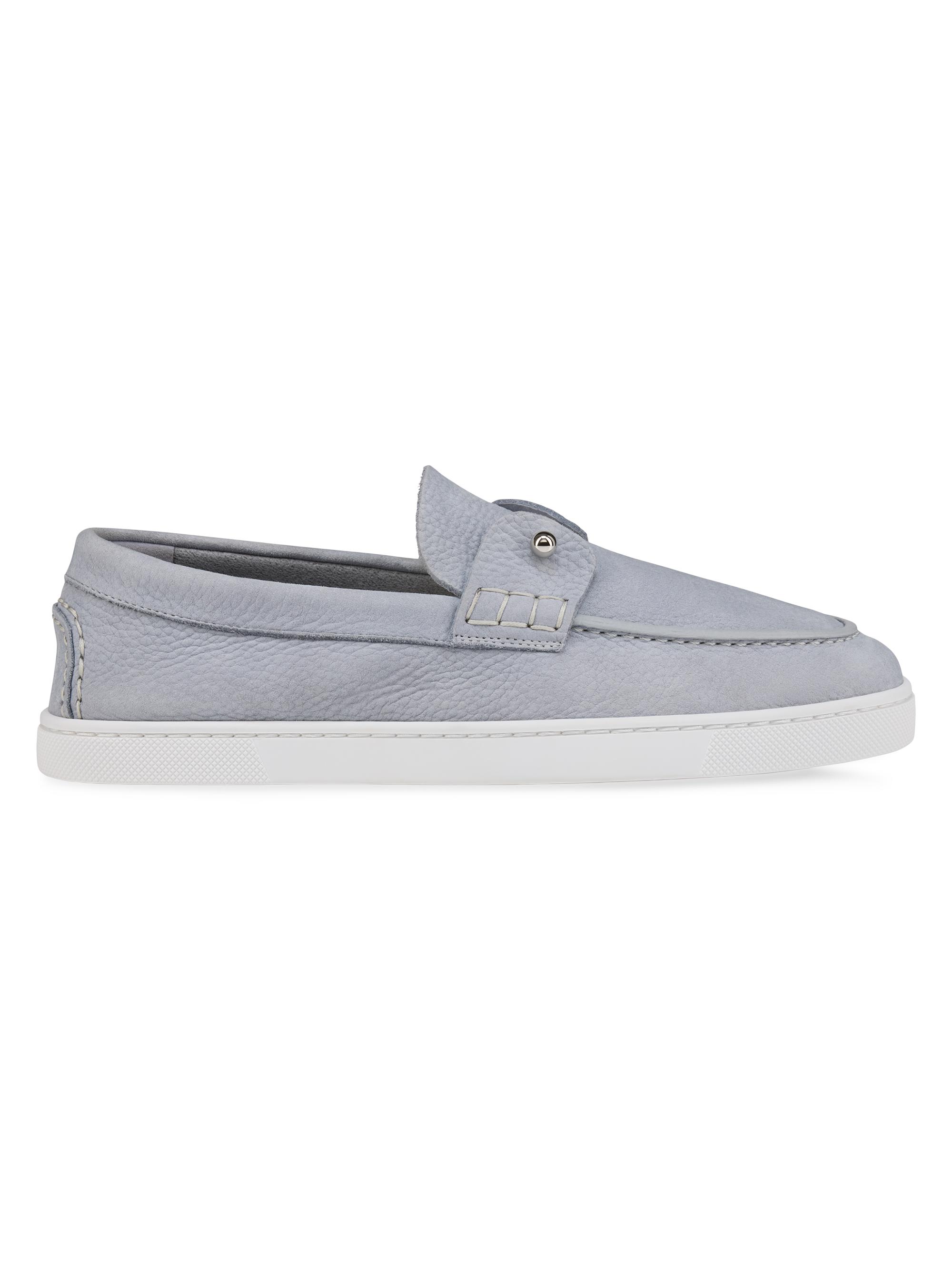 Christian Louboutin Women's Chambeli Boat Loafers - Jumbo Grey