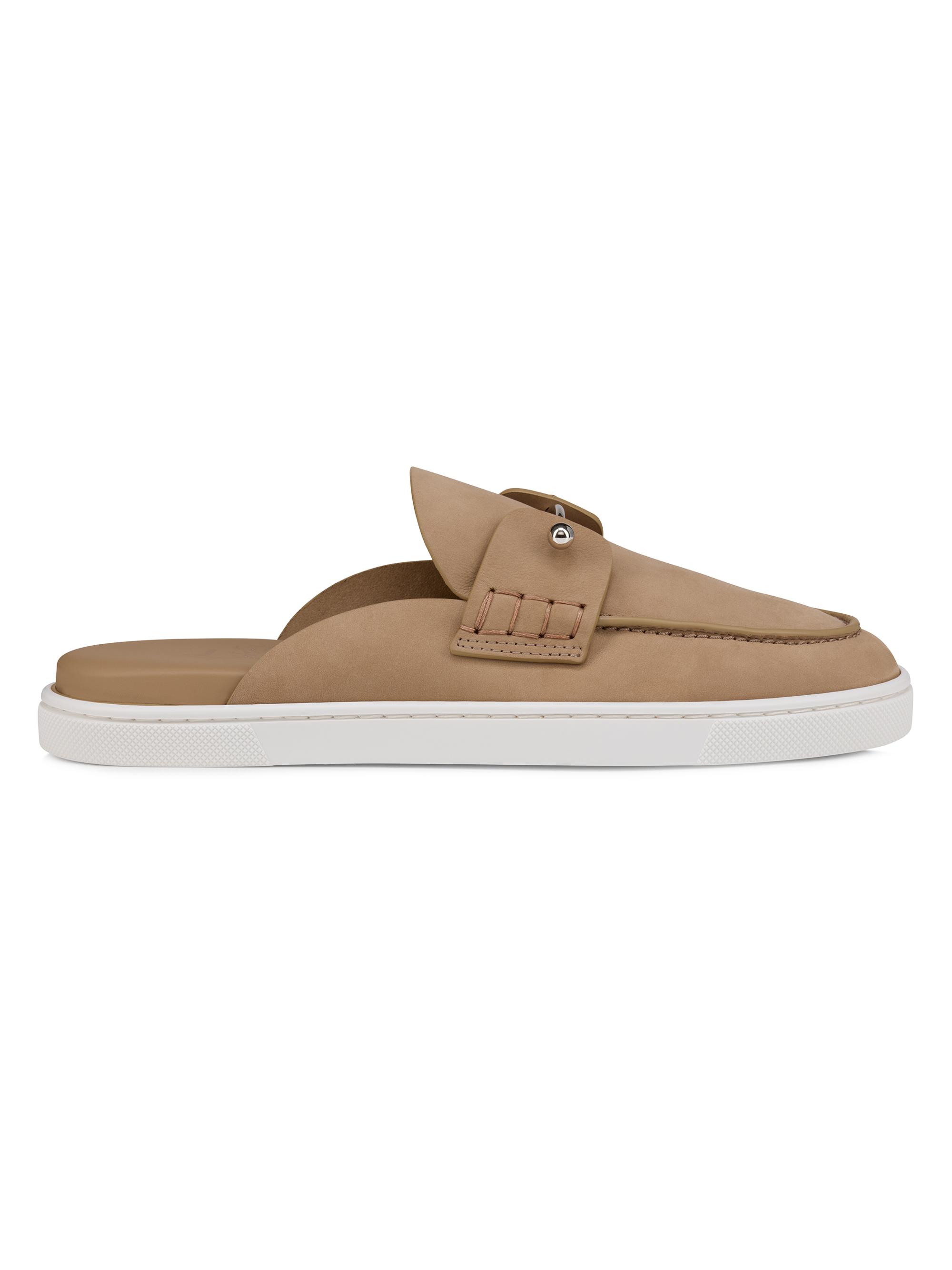 Christian Louboutin Women's Chanme Suede Mule Boat Shoes - Lionne