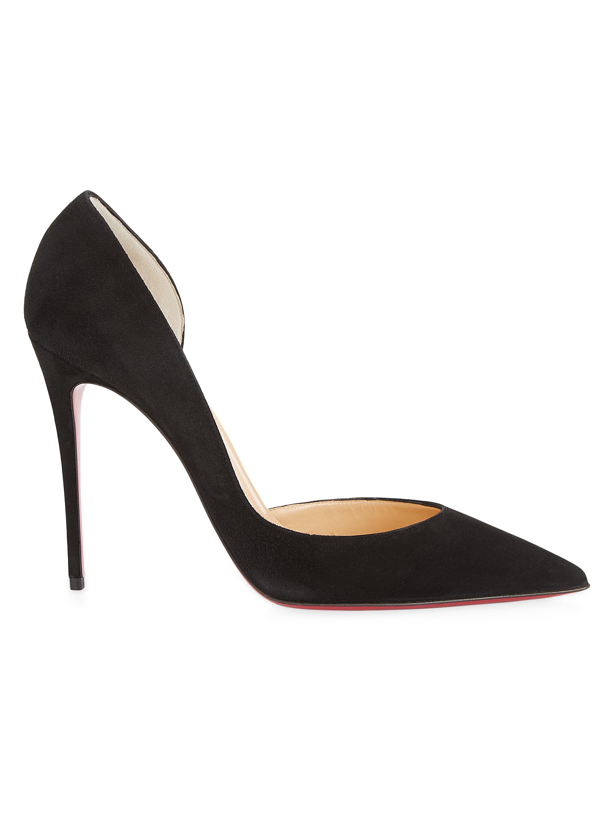 Christian Louboutin Women's Iriza 100MM Suede Pumps - Black