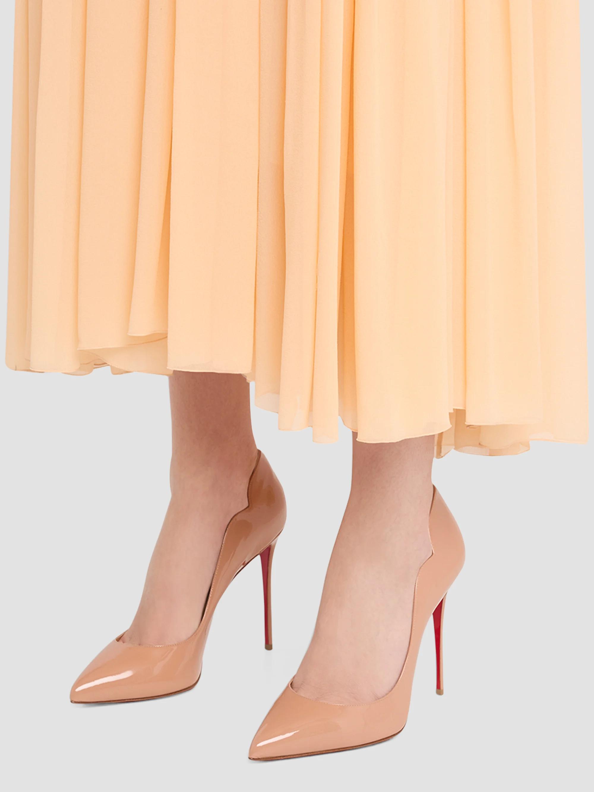 Christian Louboutin Hot Chick 100MM Leather Pumps | Saks Fifth Avenue