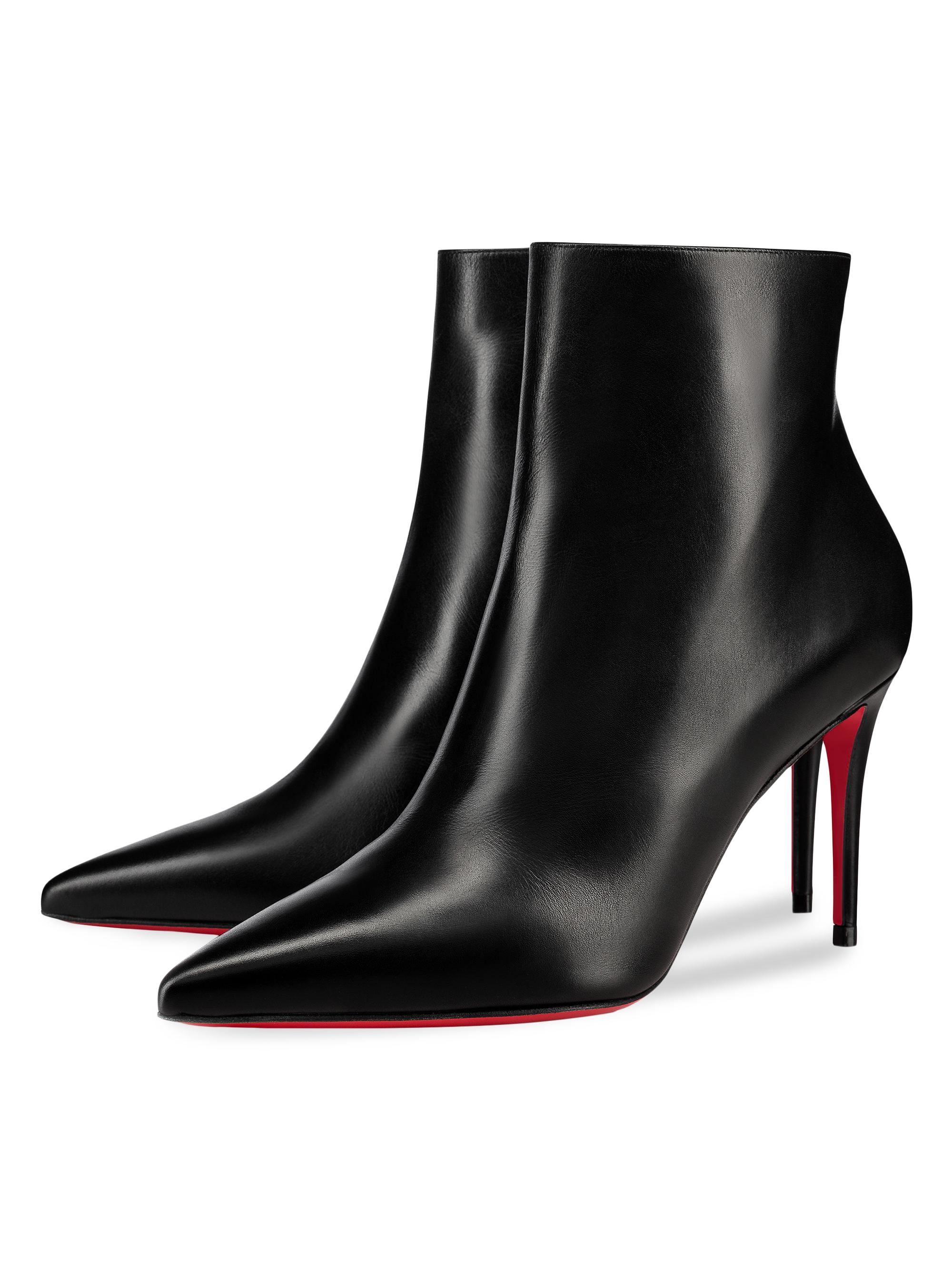 Christian Louboutin So Kate 85MM Leather Booties | Saks Fifth Avenue