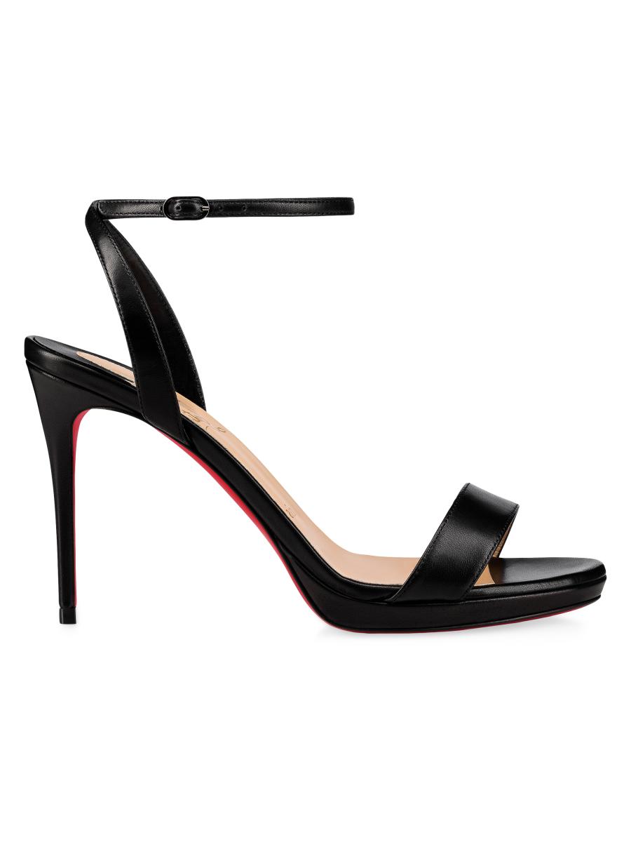Christian Louboutin Loubi Queen 100MM Leather Sandals Saks Fifth