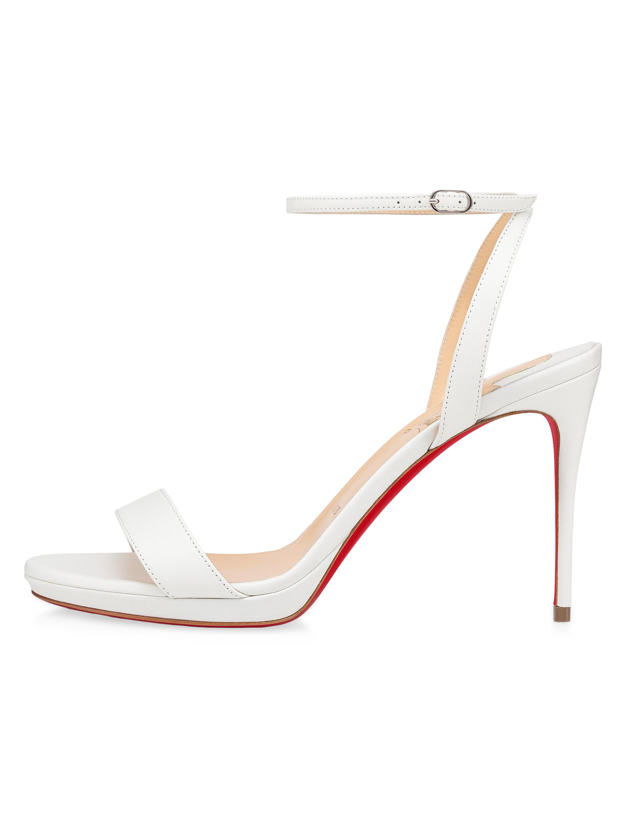 Christian Louboutin ホワイトハイヒール Miss Z - 120 mm Pumps - Patent calf leather - Bianco - Women