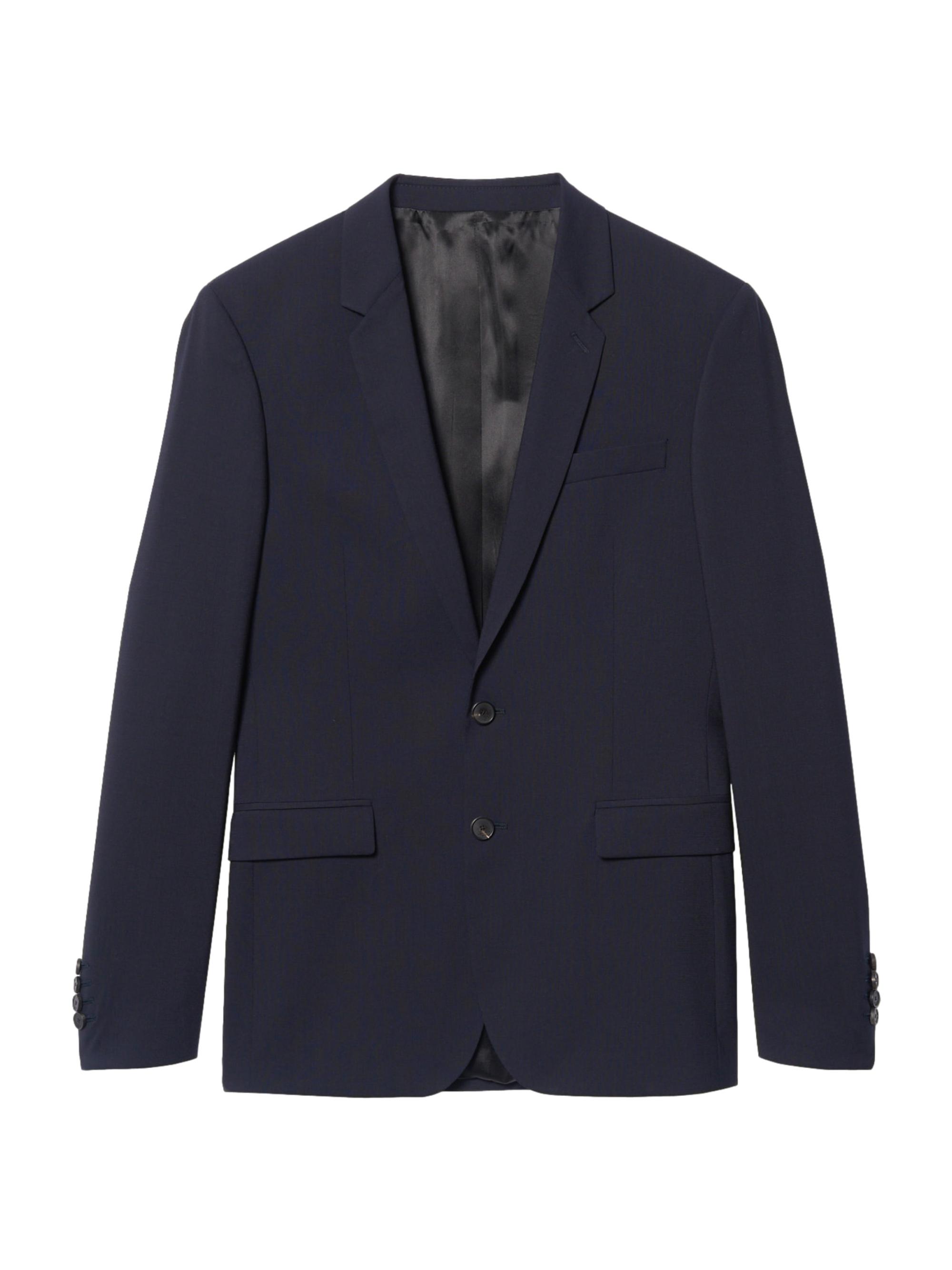 Sandro Men's Classic Wool Suit Jacket - Navy Blue