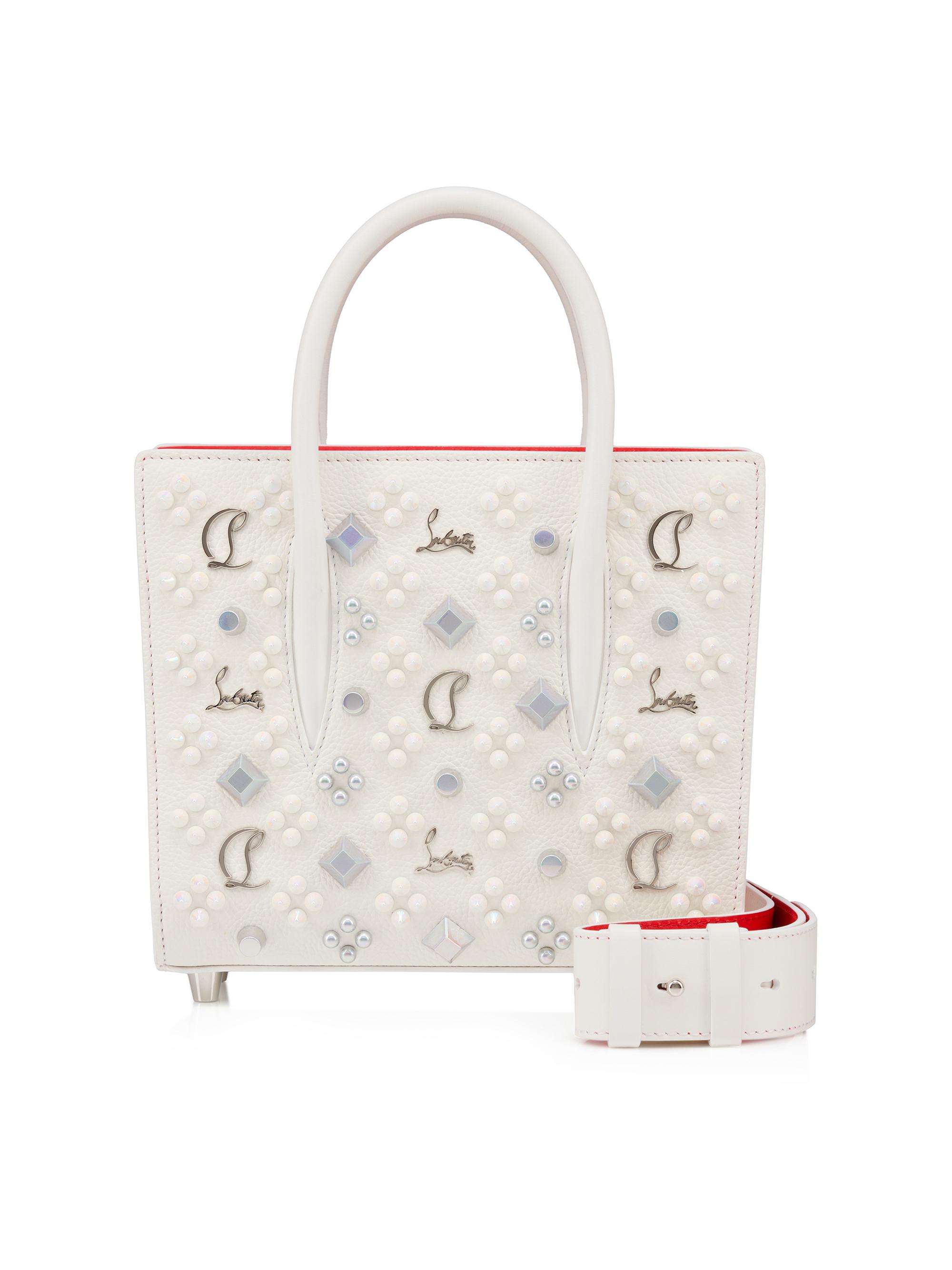 Christian Louboutin Paloma パロマM バッグ Paloma medium - Top handle bag - Grained calf leather and spikes