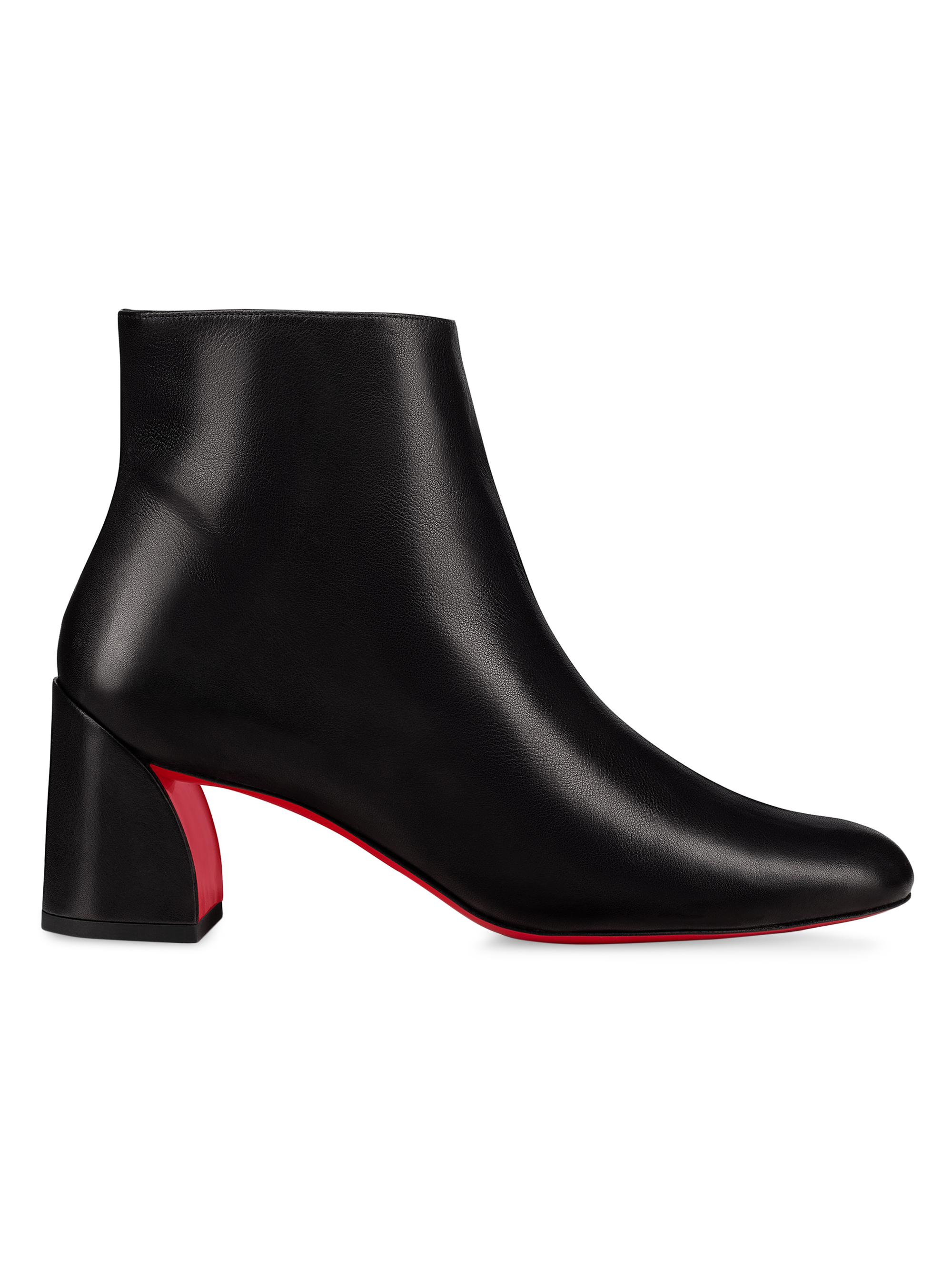 Christian Louboutin Turela 85MM Leather Boots | Saks Fifth Avenue