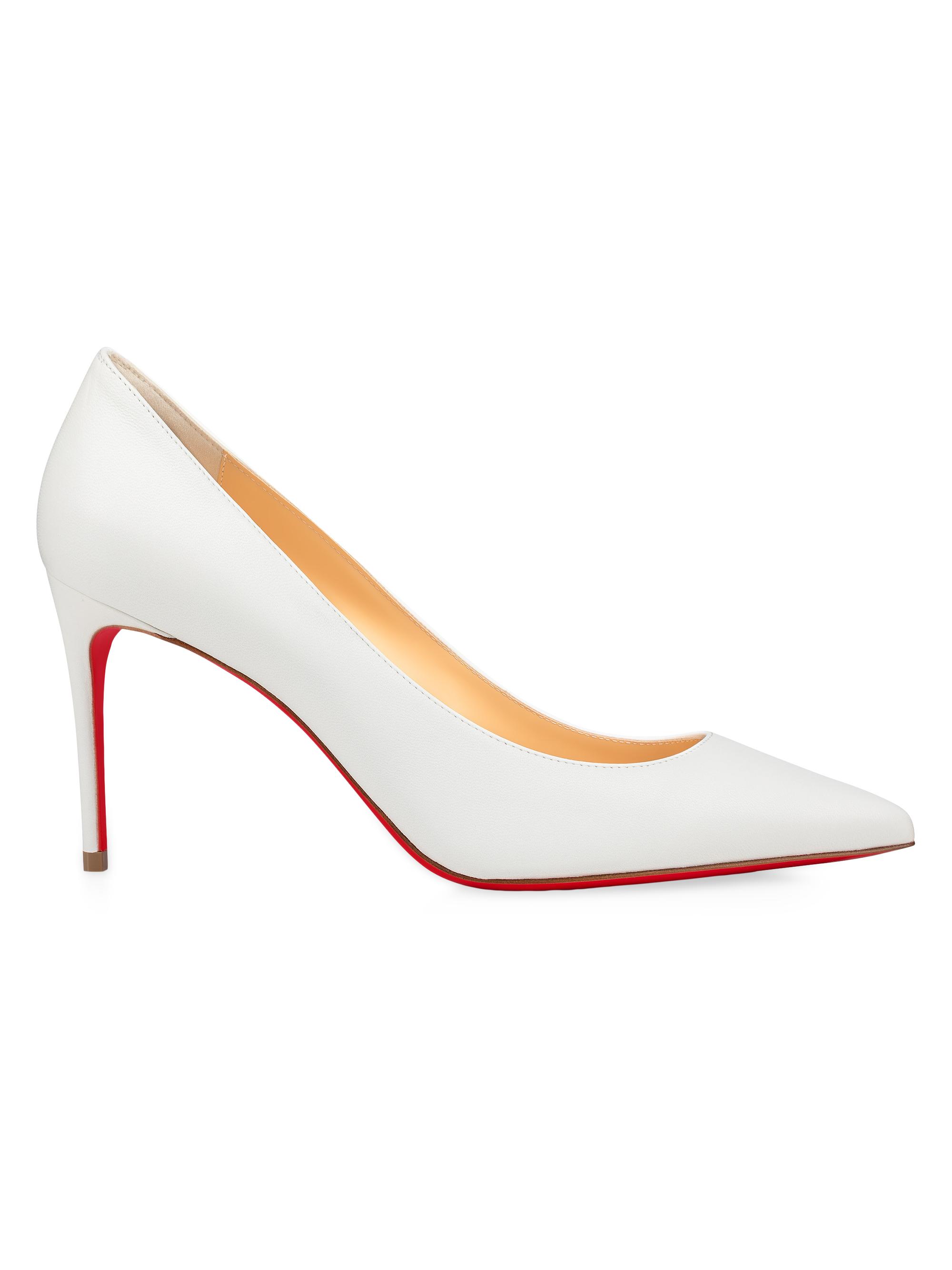 Christian Louboutin Kate 85MM Leather Pumps | Saks Fifth Avenue