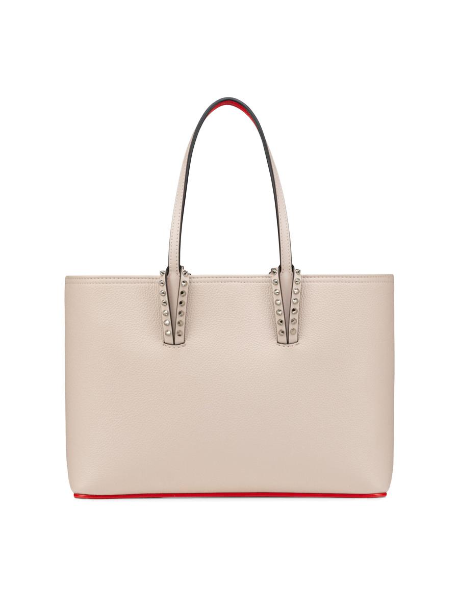トートバッグ Christian Louboutin Beige Leather Cabata Mini Tote Bag Christian Louboutin | Cabata E/W mini beige leather tote bag