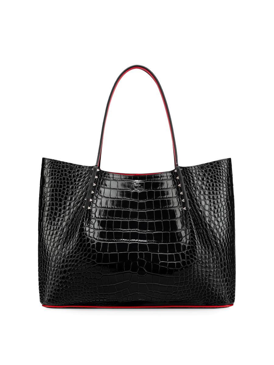 Christian Louboutin TOTES BAGS 【関税・送料込】 Christian Louboutin | Cabata love patent black tote bag