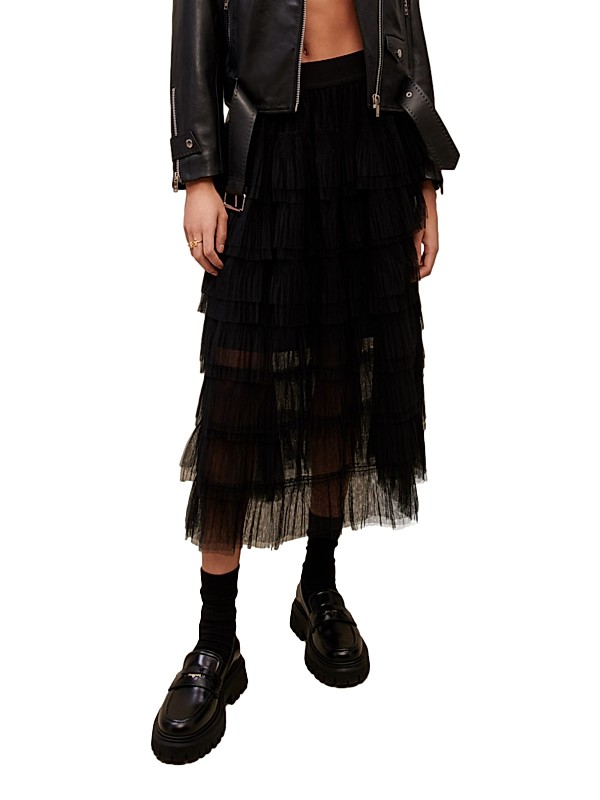 Shop Maje Tulle Midi Skirt | Saks Fifth Avenue Shop Maje Tulle Midi Skirt | Saks Fifth Avenue