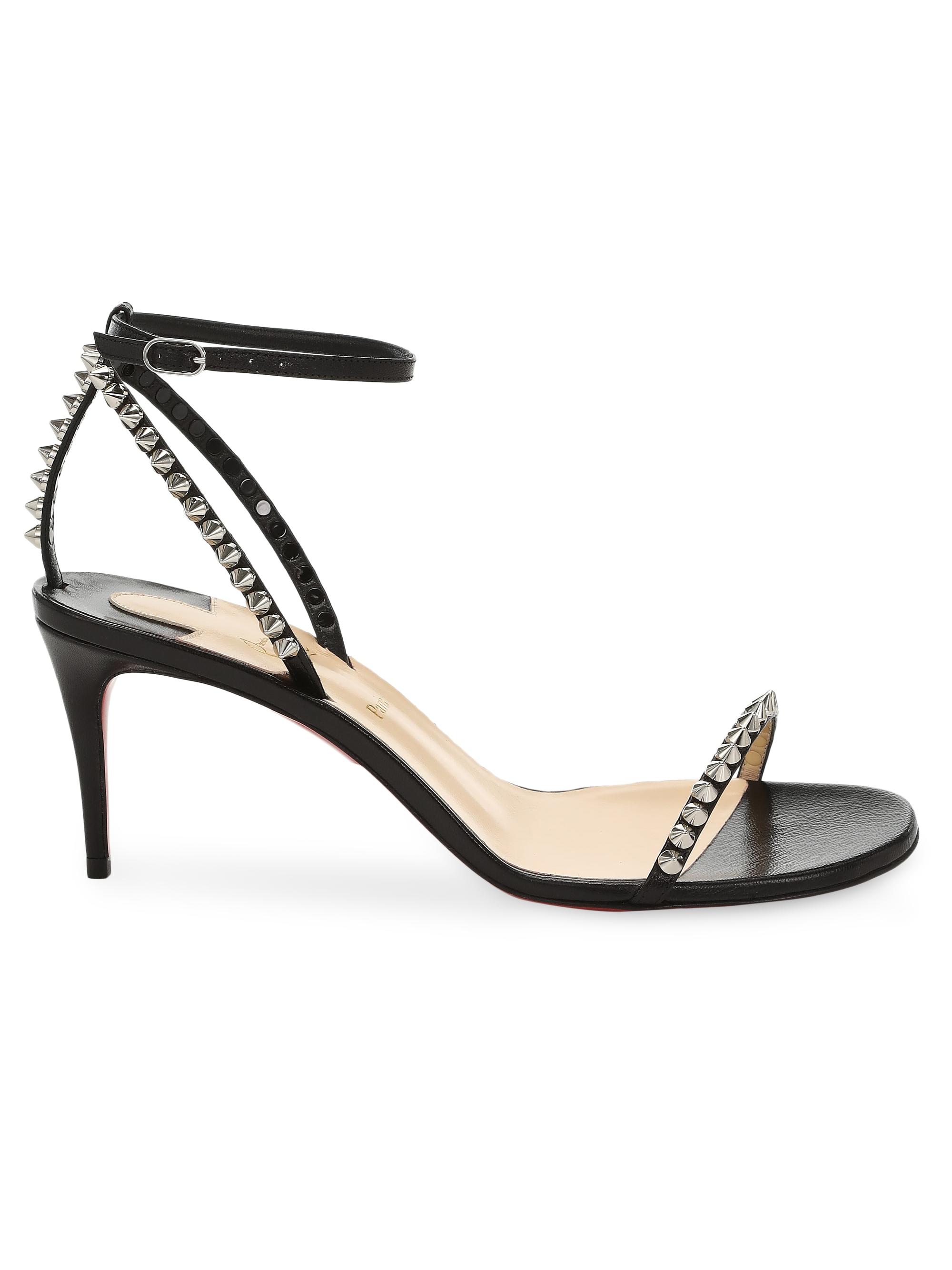 Christian Louboutin So Me 70MM Leather Sandal Heels | Saks Fifth