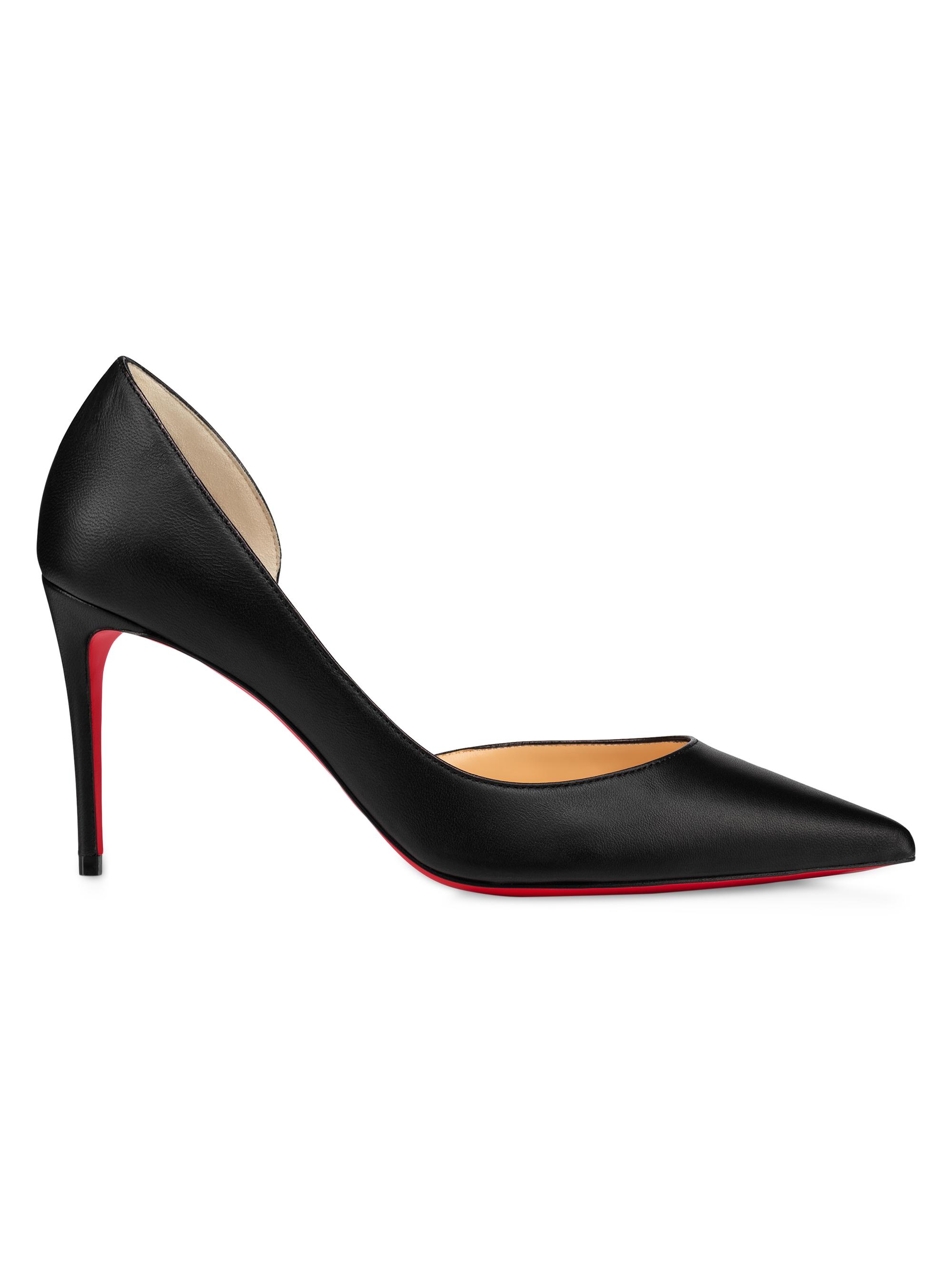 Christian Louboutin Women's Iriza Calf Leather 85MM Pumps - Black