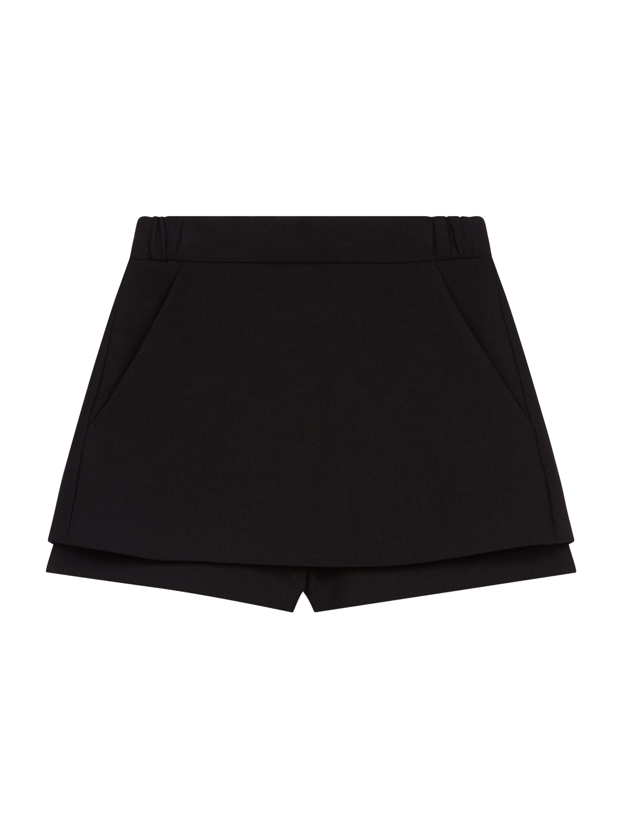 Maje Women's Crepe Skirt Shorts - Black